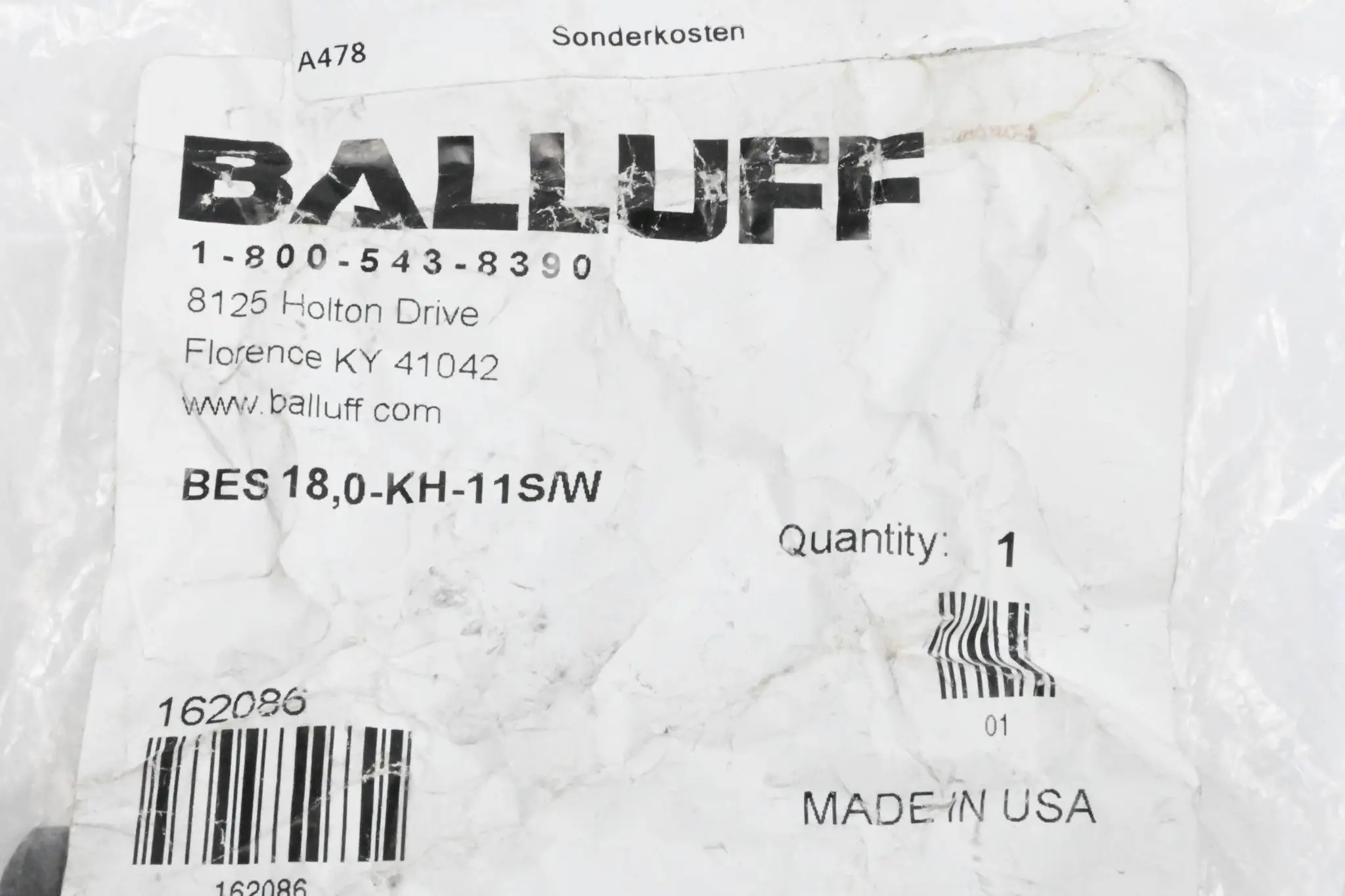 Produktfoto 1 von Balluff BAM00FM Klemmhalter mit Festanschlag ( 162086 )