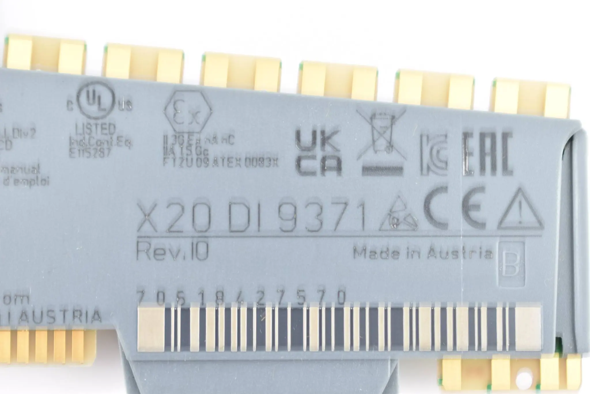 Produktfoto 1 von B&R Digitales Eingangsmodul X20 DI 9371 ( X20DI9371 ) Rev.I0
