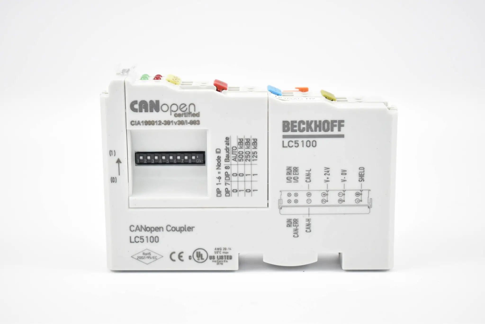 Produktfoto 1 von Beckhoff CANopen Coupler 24VDC LC5100 ( LC 5100 )