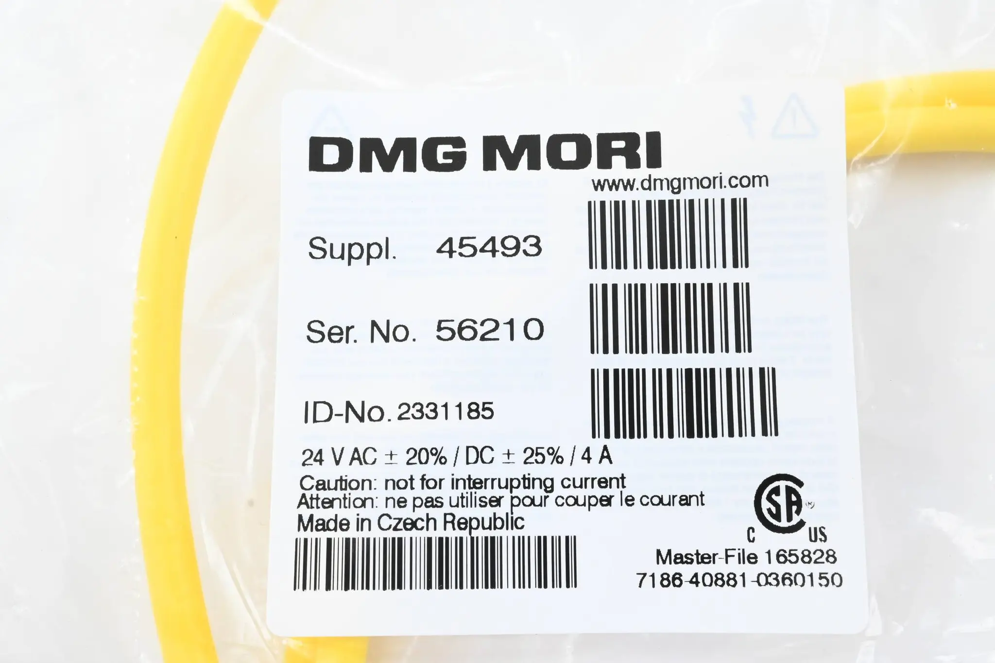 Produktfoto 1 von DMG Mori Kabel 45493 ( 23331185 ) 7186-40881-0360150