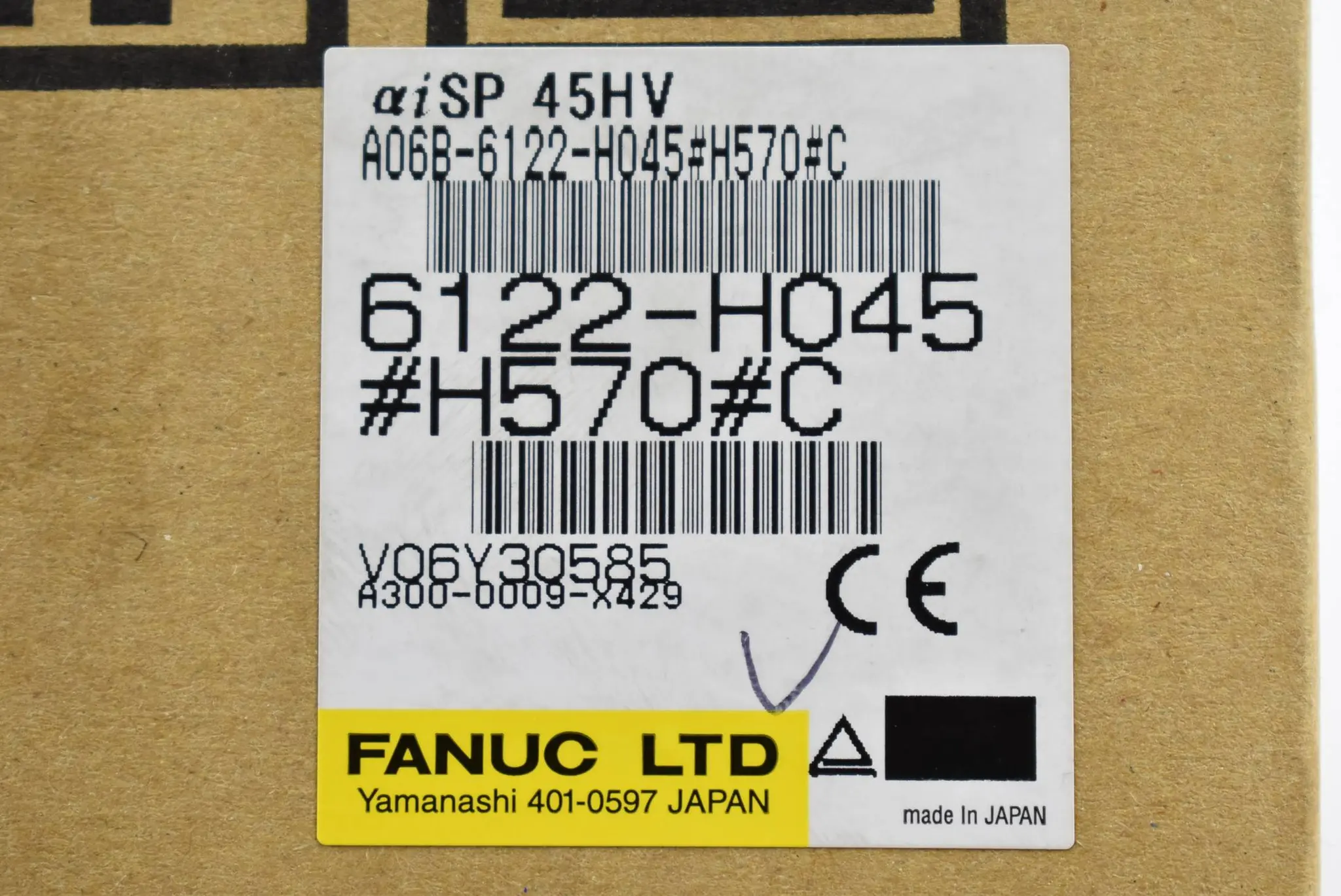 Produktfoto 1 von Fanuc Spindle Amplifier SPM-45HVi A06B-6122-H045#H570#C