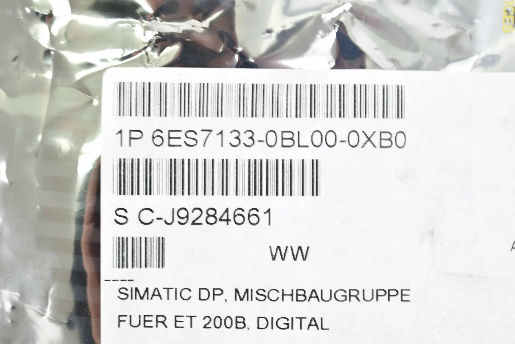 Produktfoto 1 von Siemens Simatic DP ET 200B 6ES7133-0BL00-0XB0 ( 6ES7 133-0BL00-0XB0 )