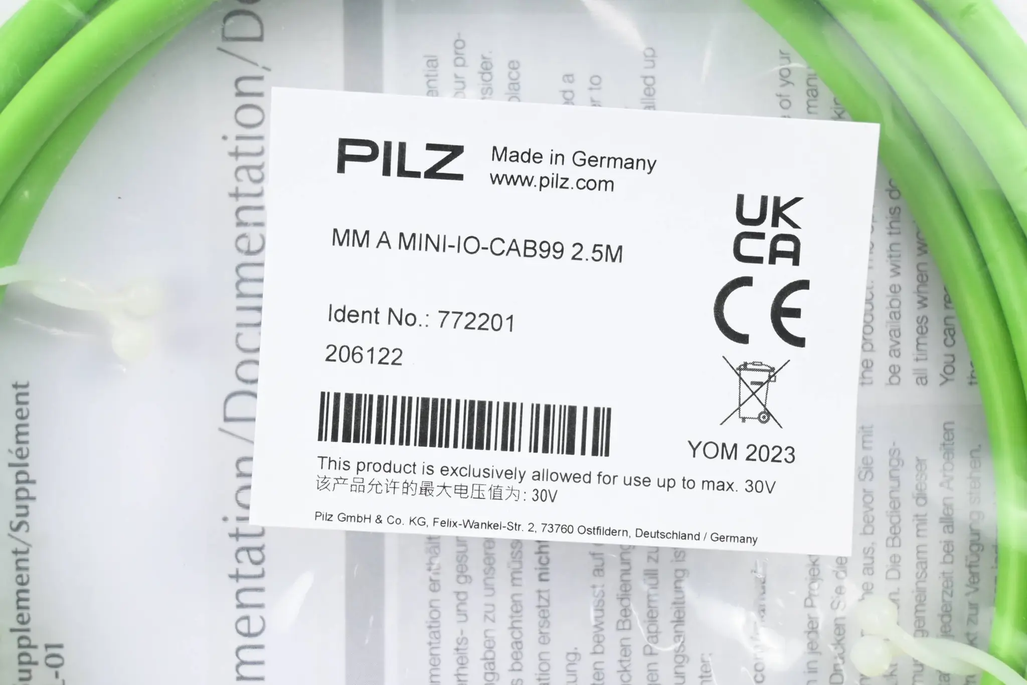 Produktfoto 1 von Pilz Adapterkabel MM A MINI-IO CAB99 2.5M ( 772201 )
