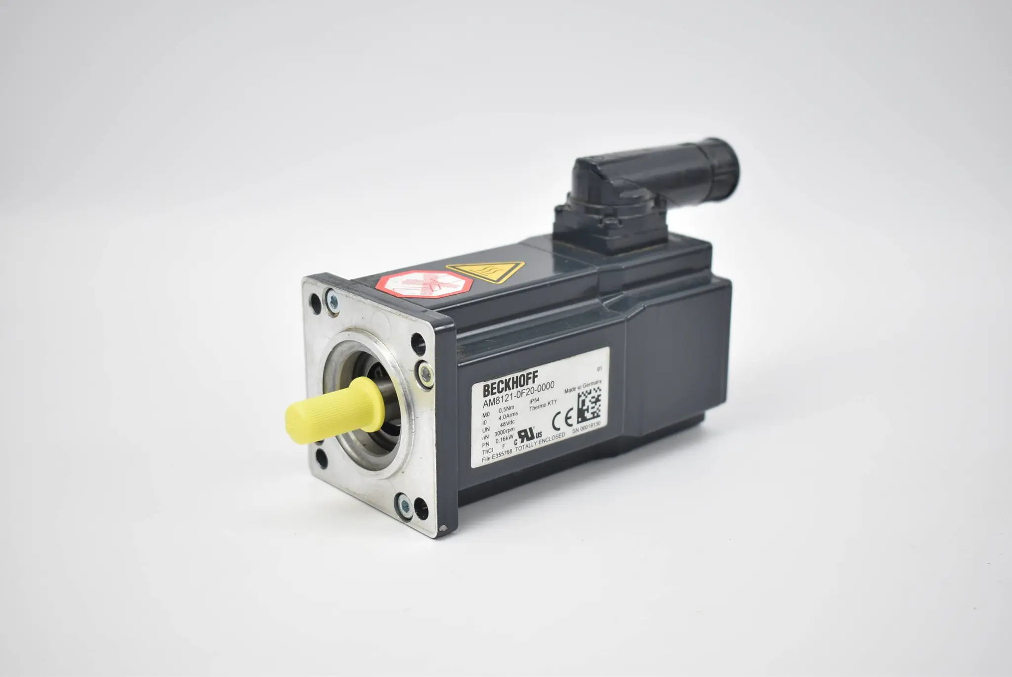 Produktfoto 1 von Beckhoff AM5121-wFyz Servomotor AM8121-0F20-0000 ( 3000rpm 48VDC 0,16kW )