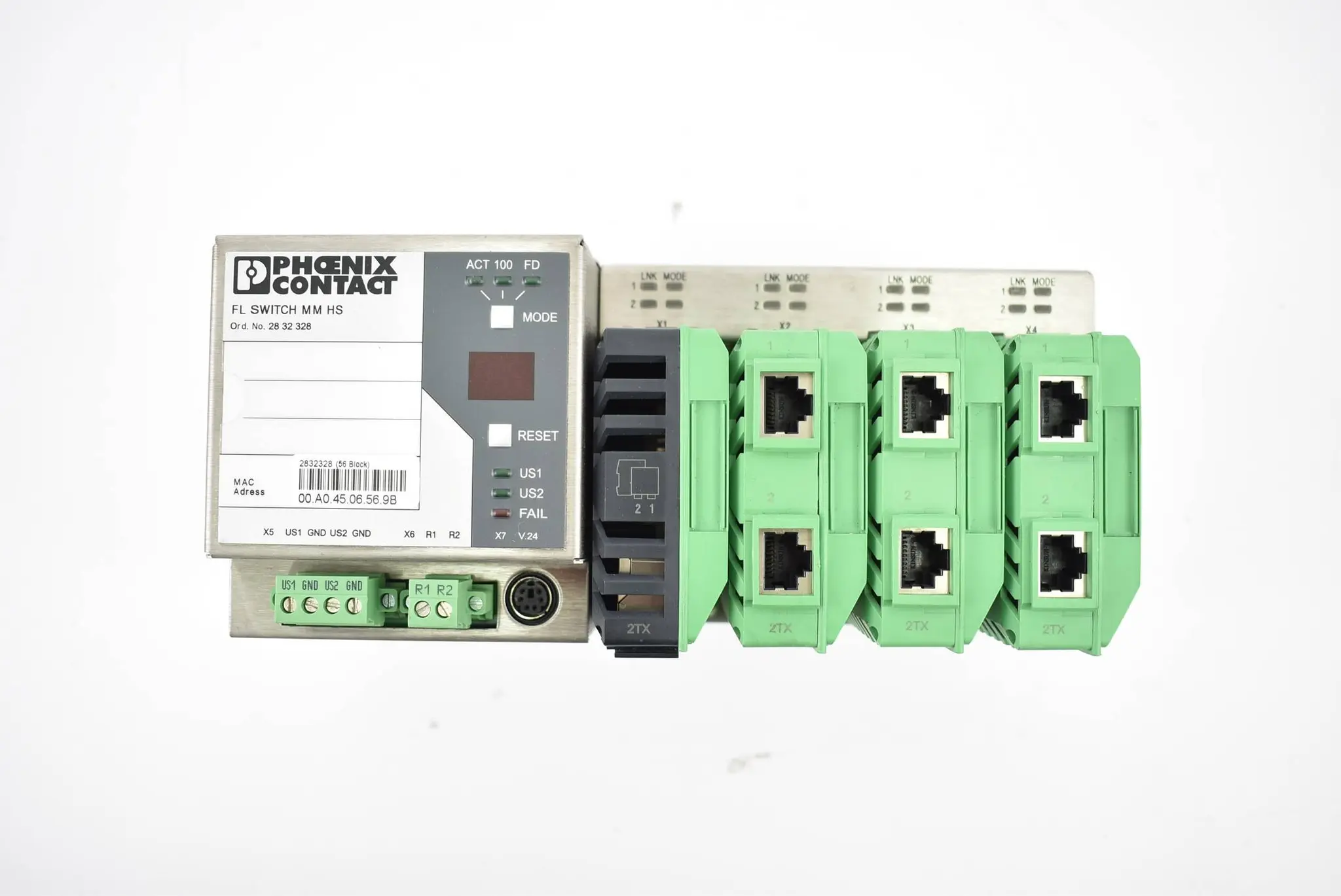 Produktfoto 1 von Phoenix Contact Industrial Ethernet Switch FL Switch MM HS ( 2832328 )