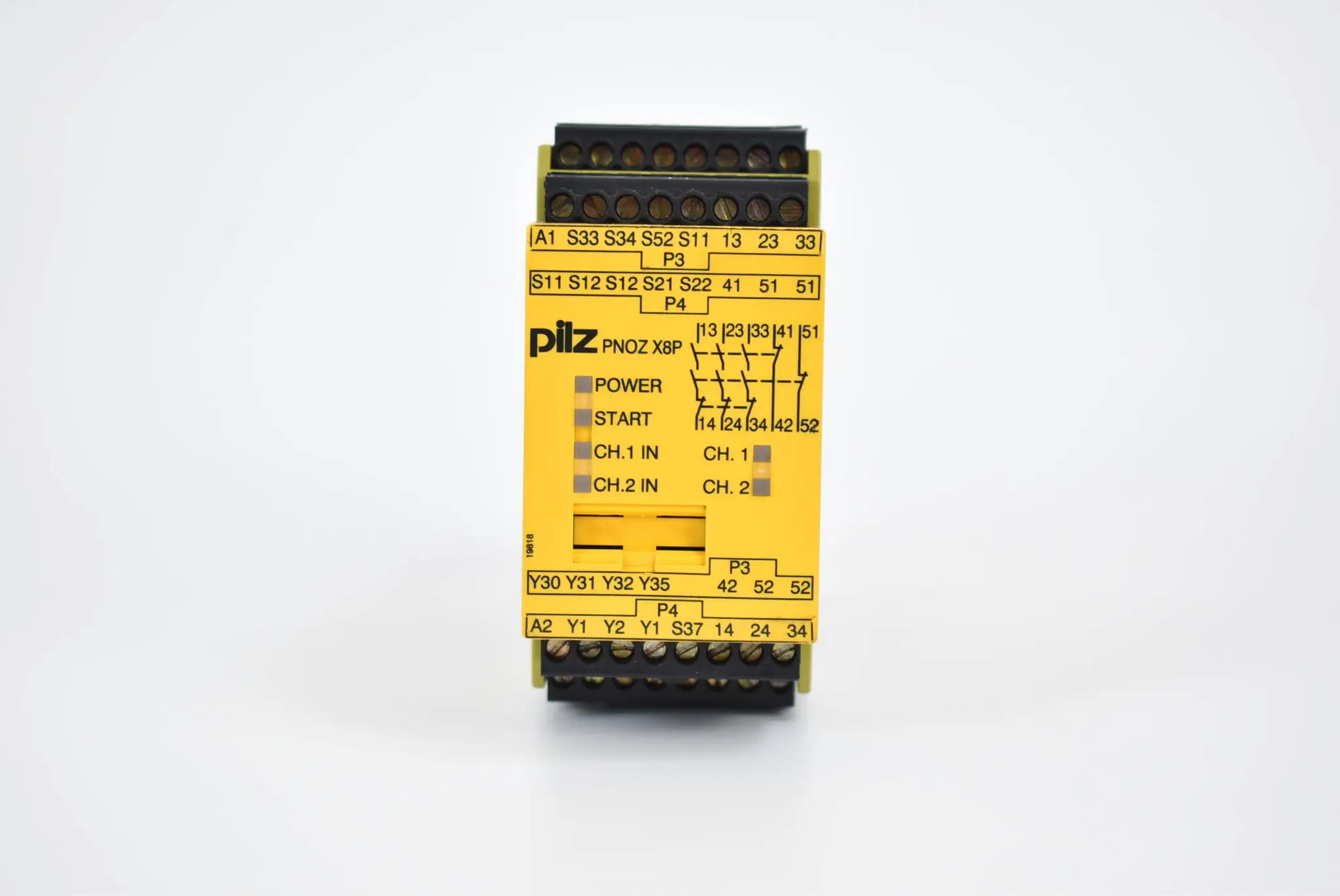 Produktfoto 1 von Pilz Sicherheitsrelais PNOZ X8P 24VDC 3n/o 2n/c 2so ( 777760 )