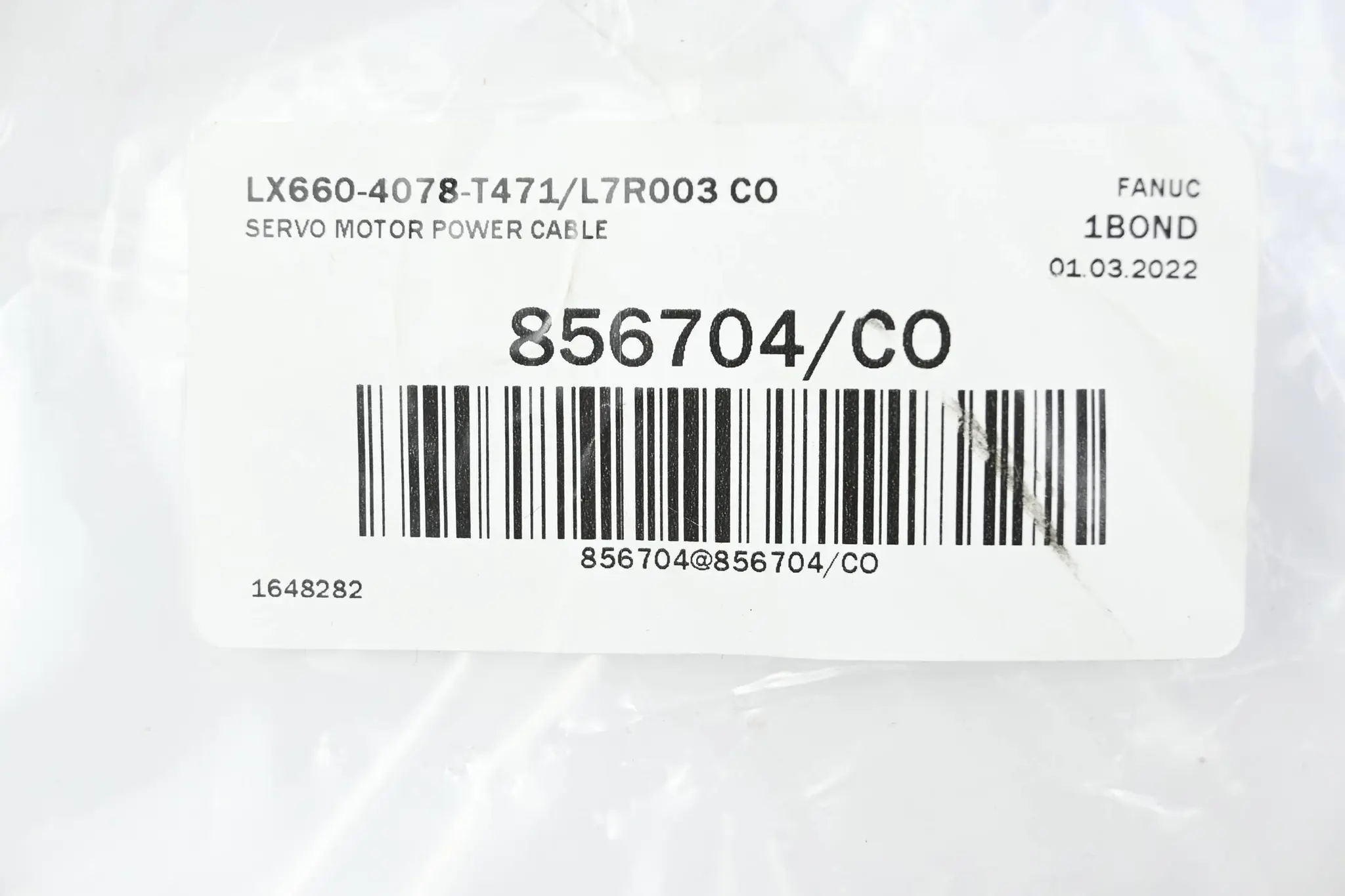 Produktfoto 1 von Fanuc Servo Motor Power Kabel LX660-4078-T471/L7R003 CO ( 856704/CO )