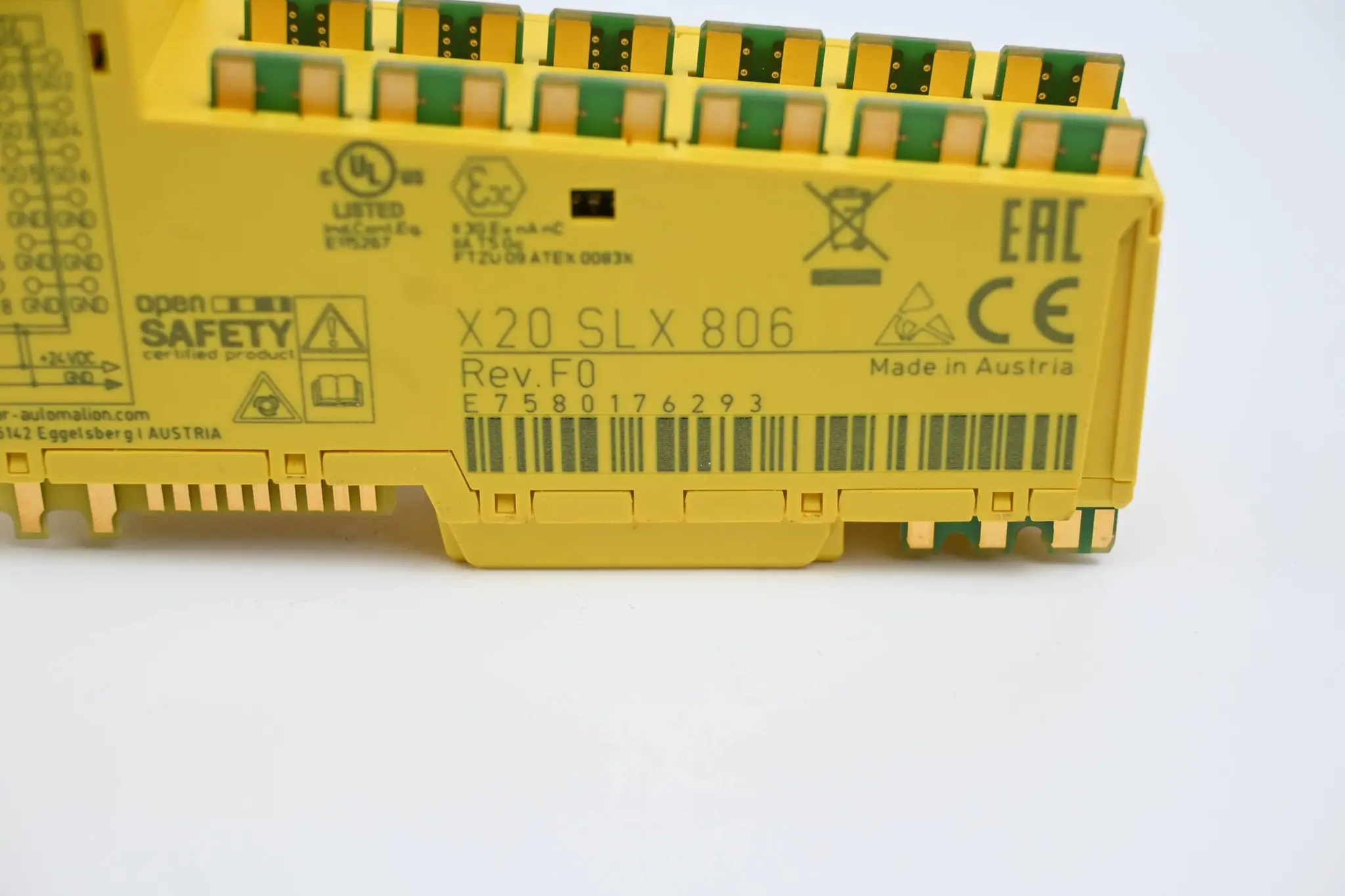Produktfoto 1 von B&R Automation sicheres digitales Mischmodul X20 SLX 806 ( X20SLX806 ) Rev. F0