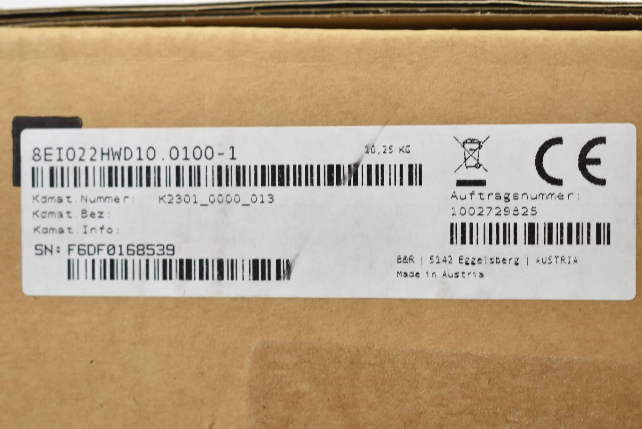 Produktfoto 1 von B&R automation Acopos P3 3x200-480VAC 30,5kVA 50/60Hz 8EI022HWD10.0100