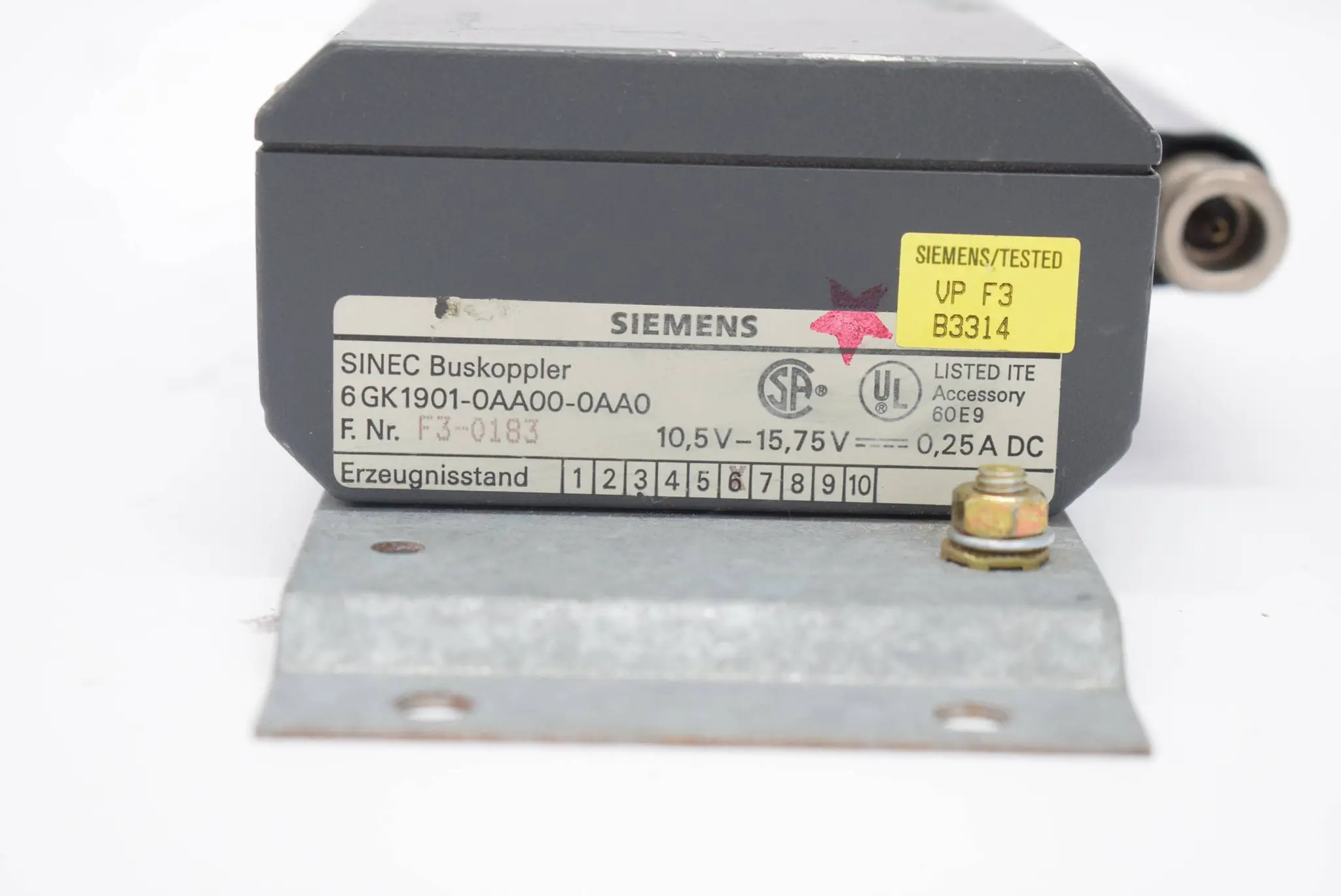 Produktfoto 1 von Siemens sinec Buskoppler 6GK1901-0AA00-0AA0 ( 6GK1 901-0AA00-0AA0 )