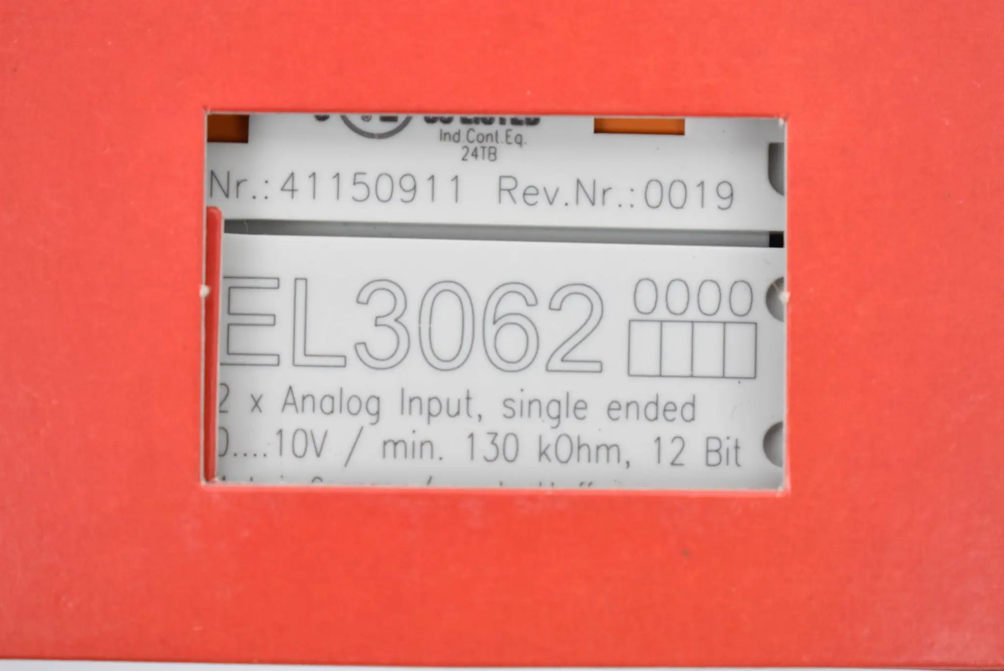 Produktfoto 1 von Beckhoff EtherCAT-Klemme 2-Kanal-Analog-Eingang 0-10V 12 Bit EL3062 ( EL 3062 )