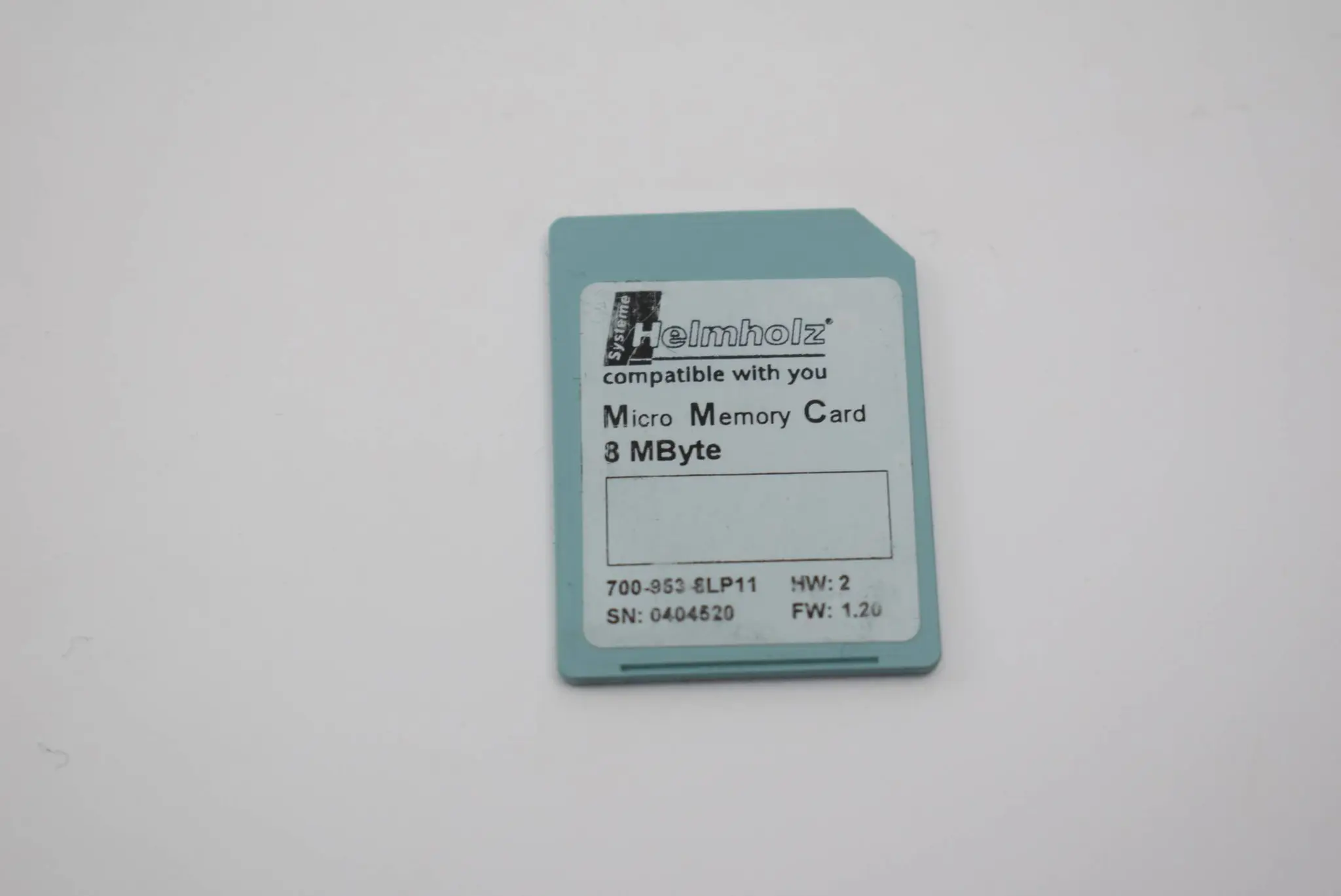 Produktfoto 1 von Helmholz Mikro Memory Card 8 MByte 700-953-8LP11