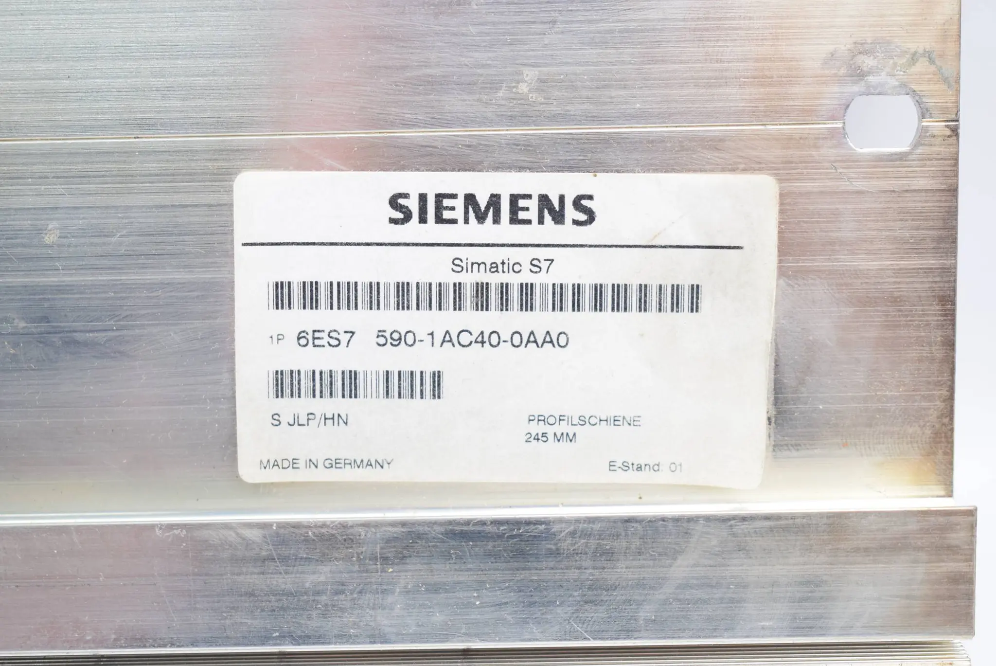 Produktfoto 1 von Siemens S7-1500 Profilschiene 245mm 6ES7590-1AC40-0AA0 ( 6ES7 590-1AC40-0AA0 )