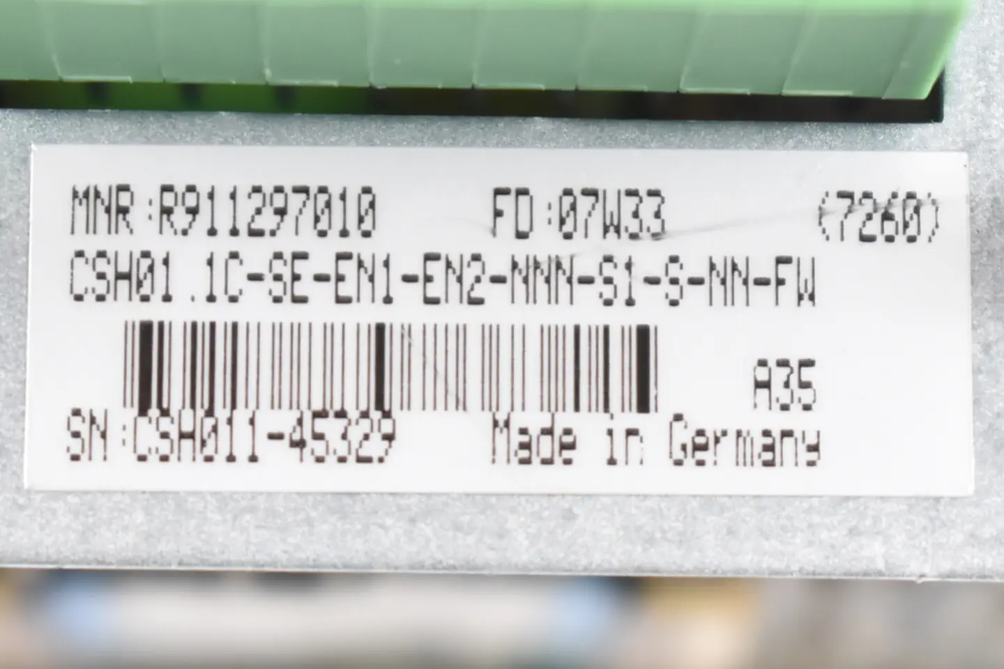 Produktfoto 1 von Rexroth Steuereinheit CSH01.1C-SE-EN1-EN2-NNN-S1-S-NN-FW ( R911297010 )
