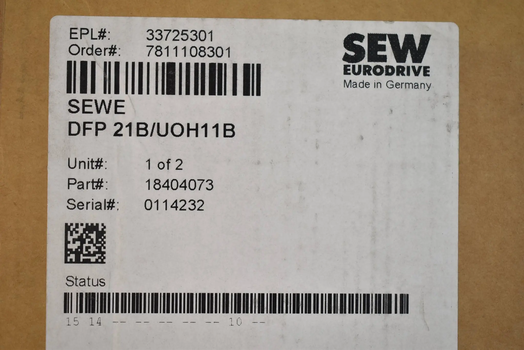 Produktfoto 1 von SEW eurodrive Gateway DFP 21B/UOH11B ( 24VDC 0,3A )