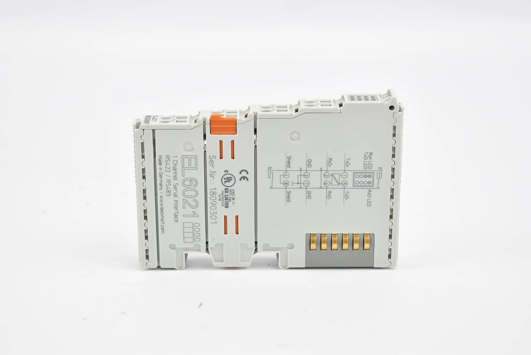 Produktfoto 1 von Beckhoff EtherCAT-Klemme 1-Kanal-Kommunikations-Interface EL6021 ( EL 6021 )