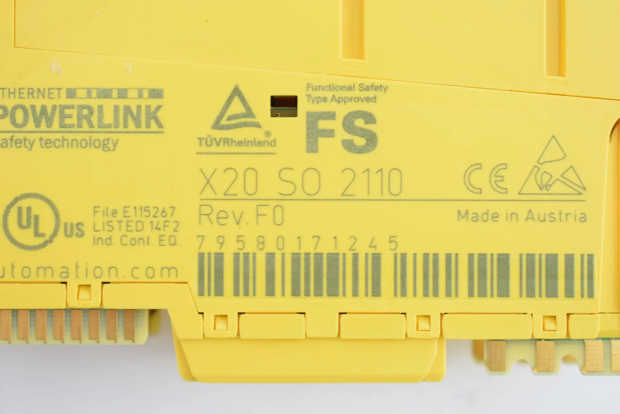 Produktfoto 1 von B&R Digitales Ausgangsmodul X20 SO 2110 ( X20SO2110 ) Rev. F0