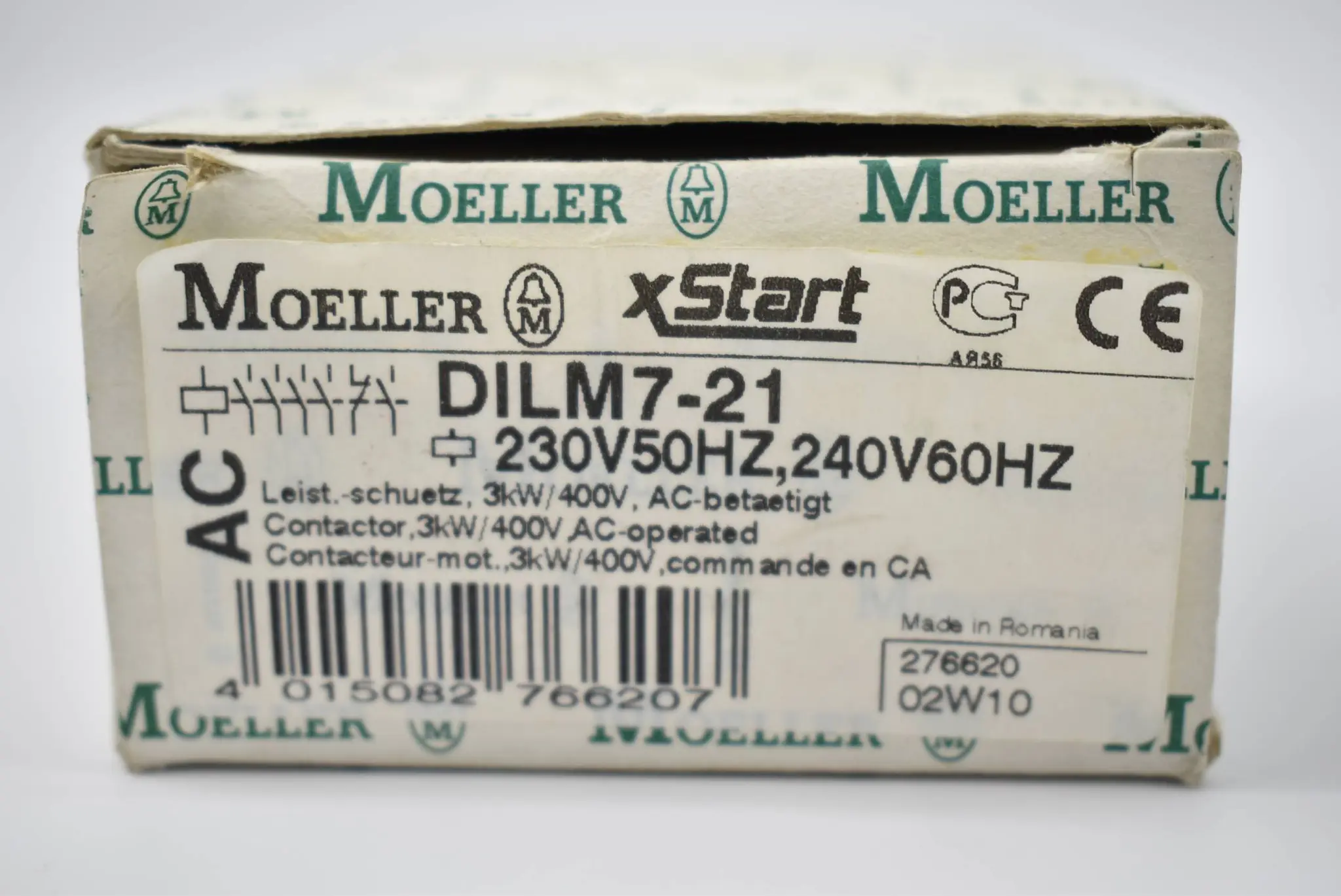 Produktfoto 1 von Moeller Leistungsschütz DILM7-21 ( 230V 50Hz / 240V 60Hz )