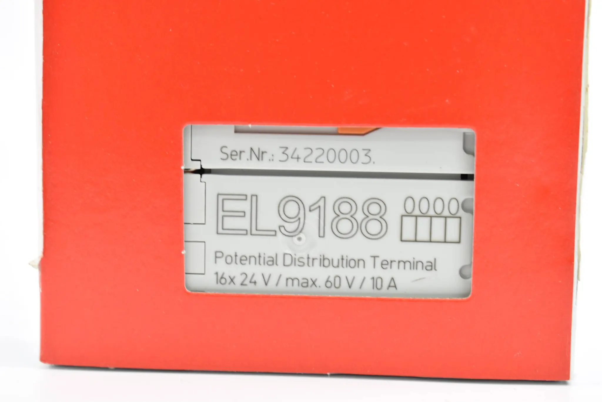 Produktfoto 1 von Beckhoff Potential Distribution Terminal EL9188 ( EL 9188 )