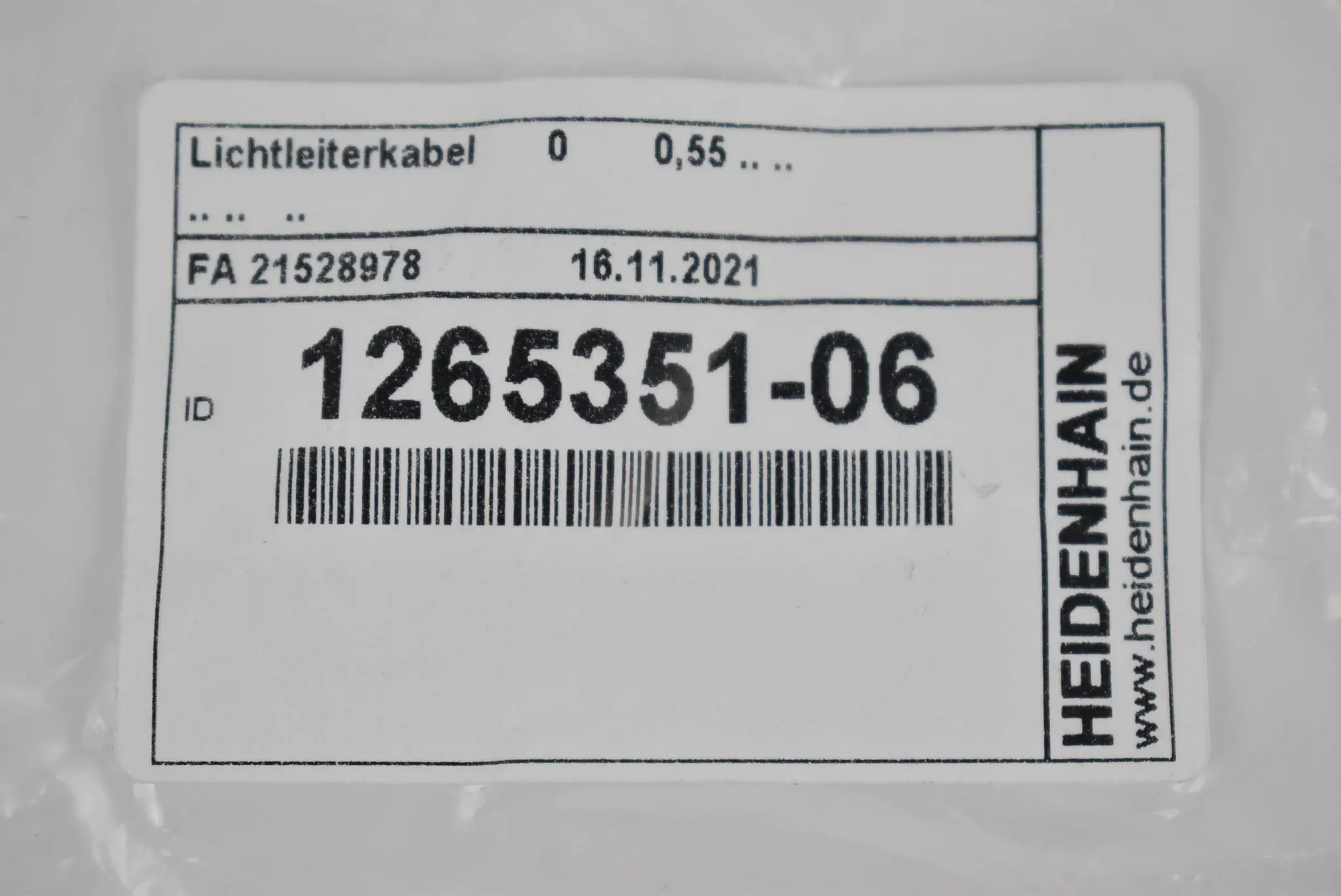 Produktfoto 1 von Heidenhain Lochtleiterkabel 1265351-06 ( 0,55m ) FA 21528978