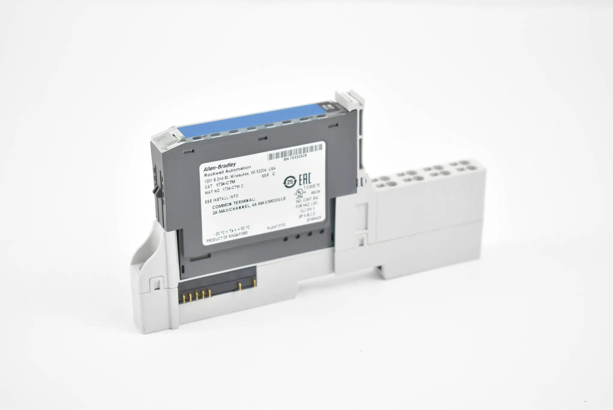 Produktfoto 1 von Allen-Bradley POINT I/O Terminal Base 1734-TOPS + Common Terminal Modul 1734-CTM