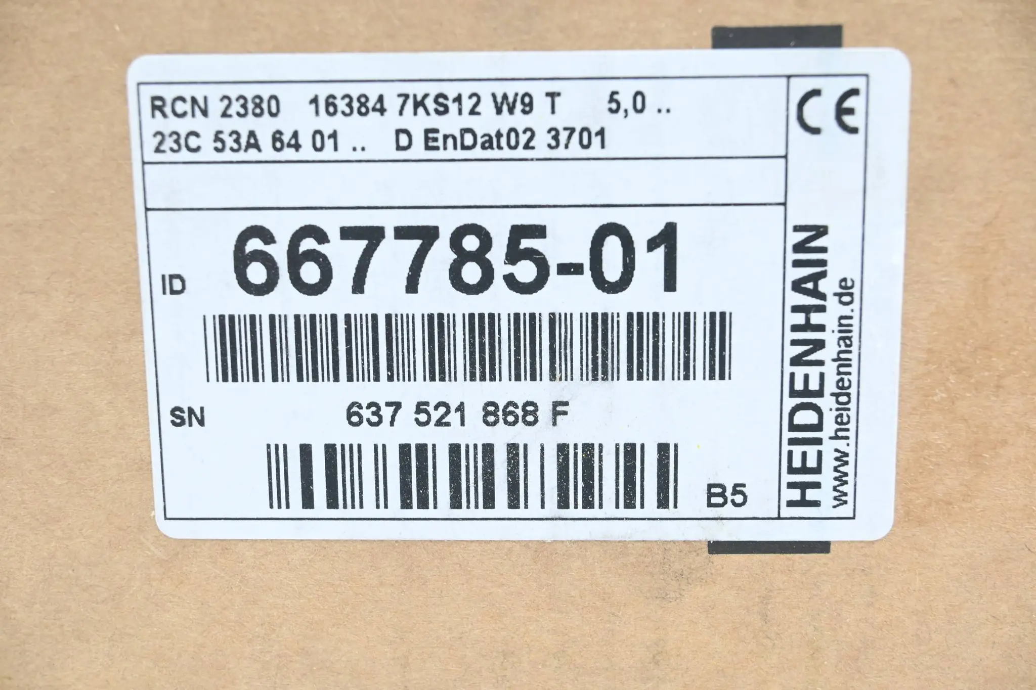 Produktfoto 1 von Heidenhain Drehgeber Encoder RCN 2380 ( 667785-01 ) Ver. B5