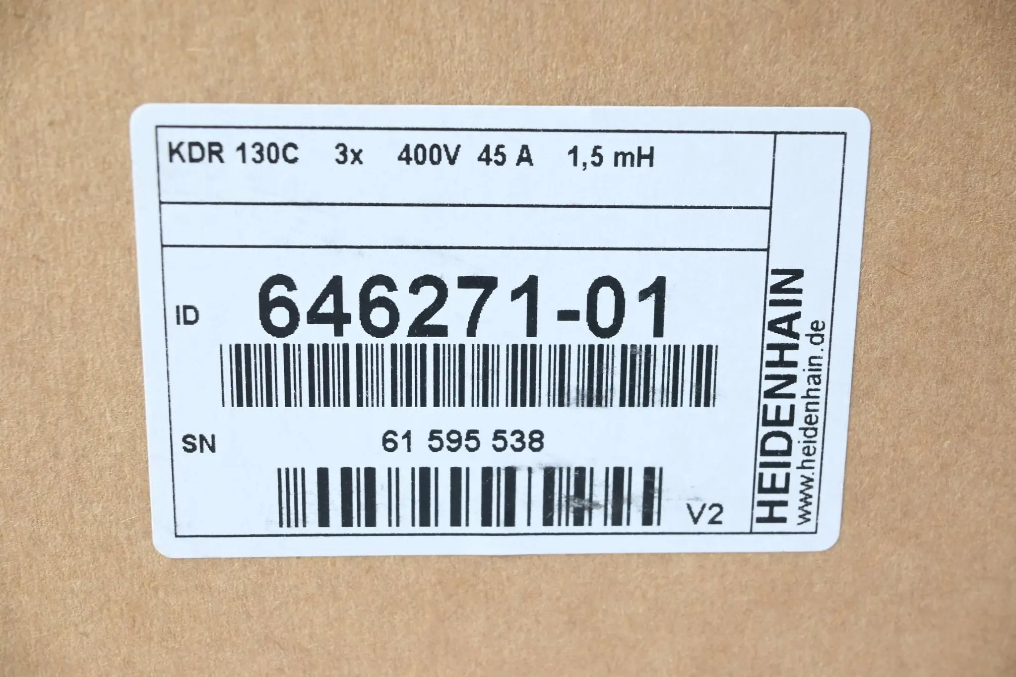 Produktfoto 1 von Heidenhain Kommutierungsdrossel KDR 130C ( 646271-01 ) Ver. V2
