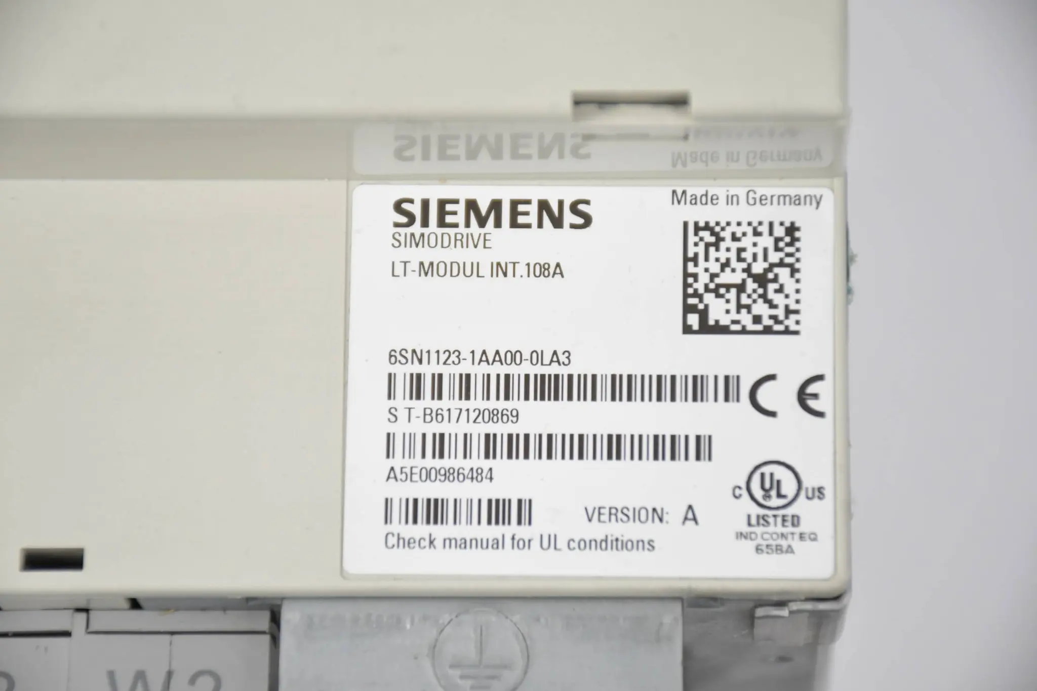 Produktfoto 1 von Siemens Simodrive 611 Leistung 6SN1123-1AA00-0LA3 ( 6SN1 123-1AA00-0LA3 ) Ver A