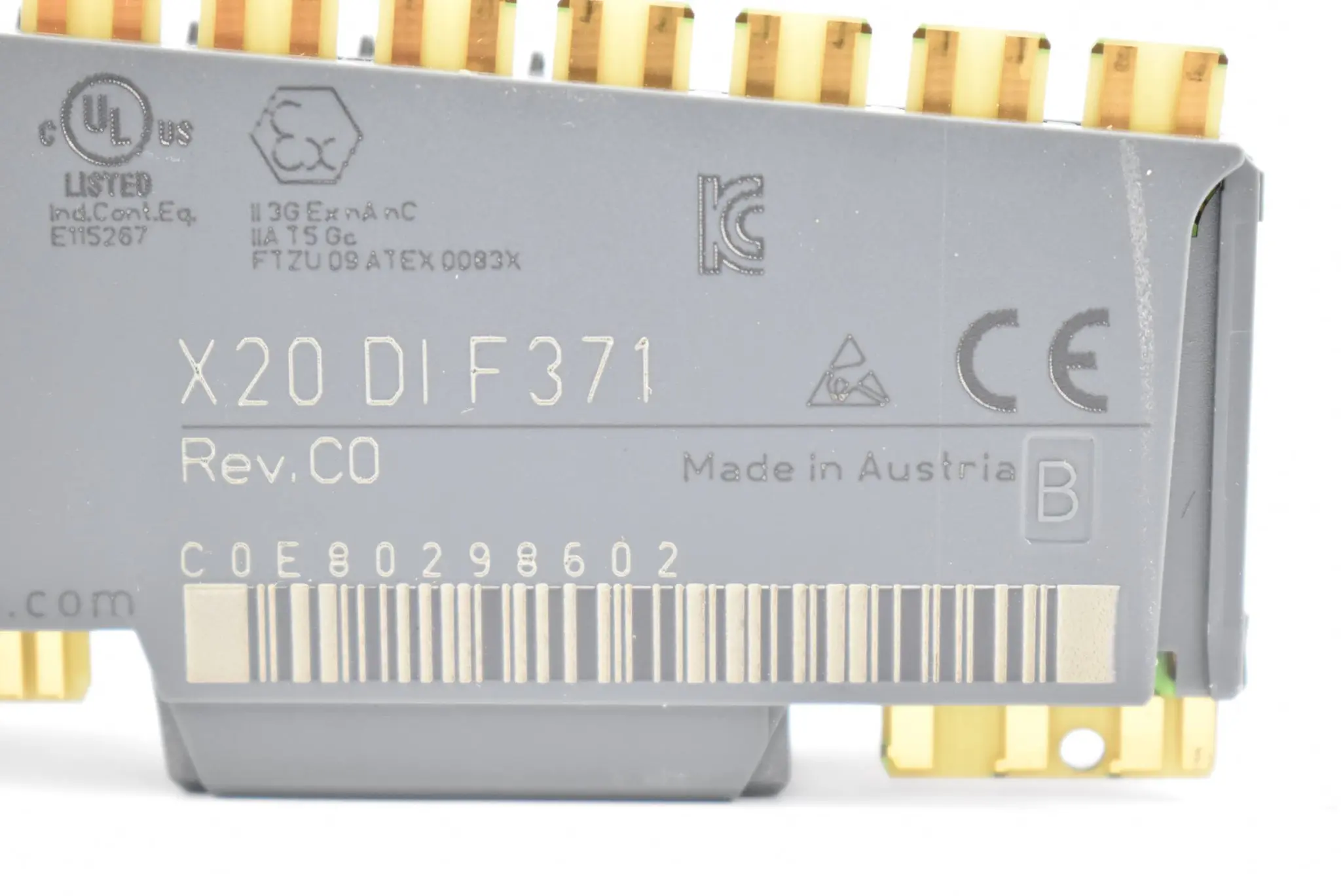 Produktfoto 1 von B&R Automation digitales Eingangsmodul 24VDC X20 DI F371 ( X20DIF371 ) Rev. C0