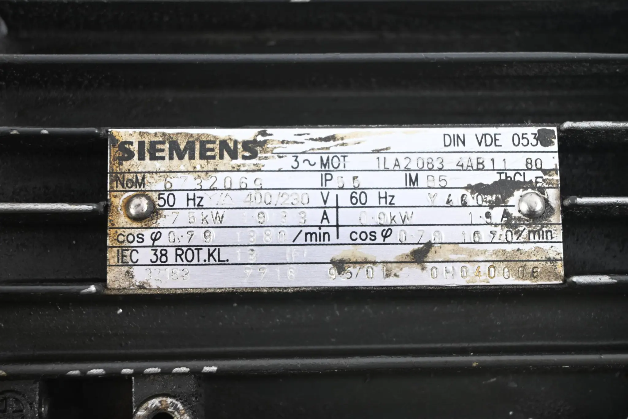 Produktfoto 1 von Siemens Drehstrom-Asynchronmotor 1LA2083-4AB11 ( 1LA2 083-4AB11 )
