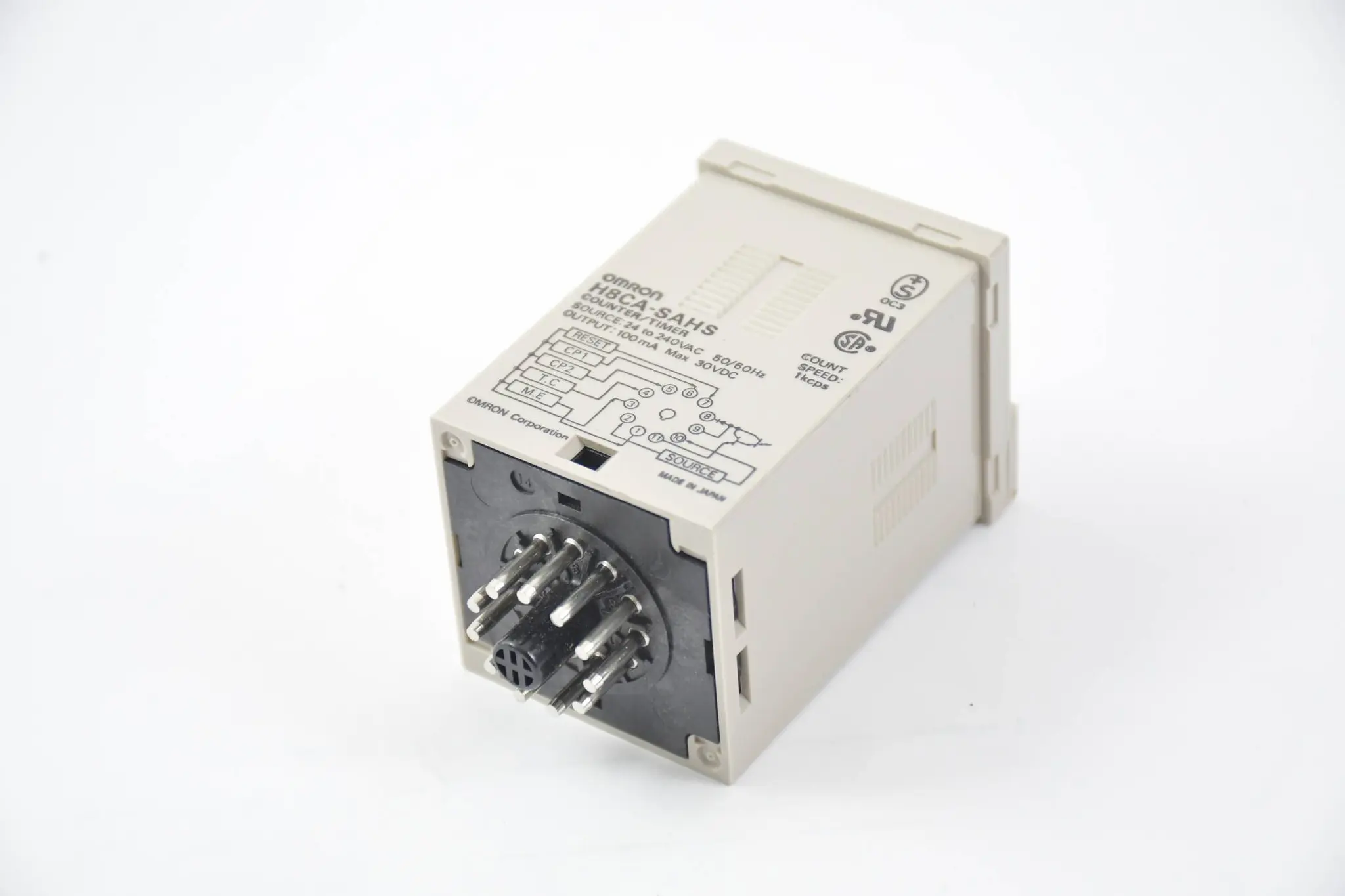 Produktfoto 1 von Omron Counter / Timer 24 to 240VAC ( H8CA-SAHS )