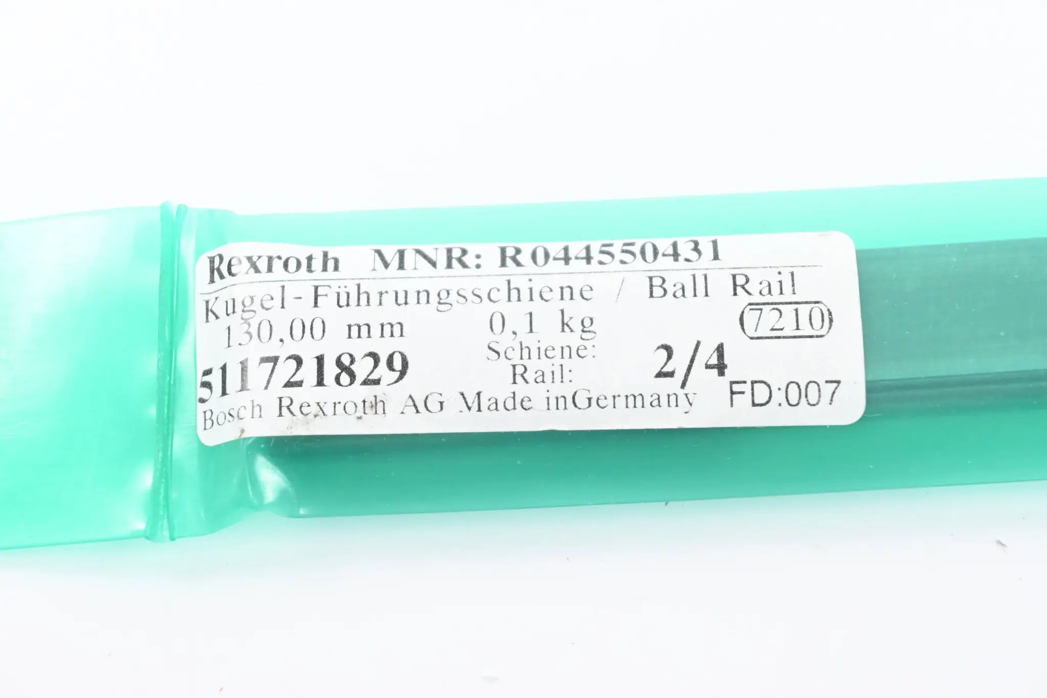 Produktfoto 1 von Rexroth Miniaturschiene RESIST NRII MSA-015-SNS-N-MA-00 ( R044550431 )