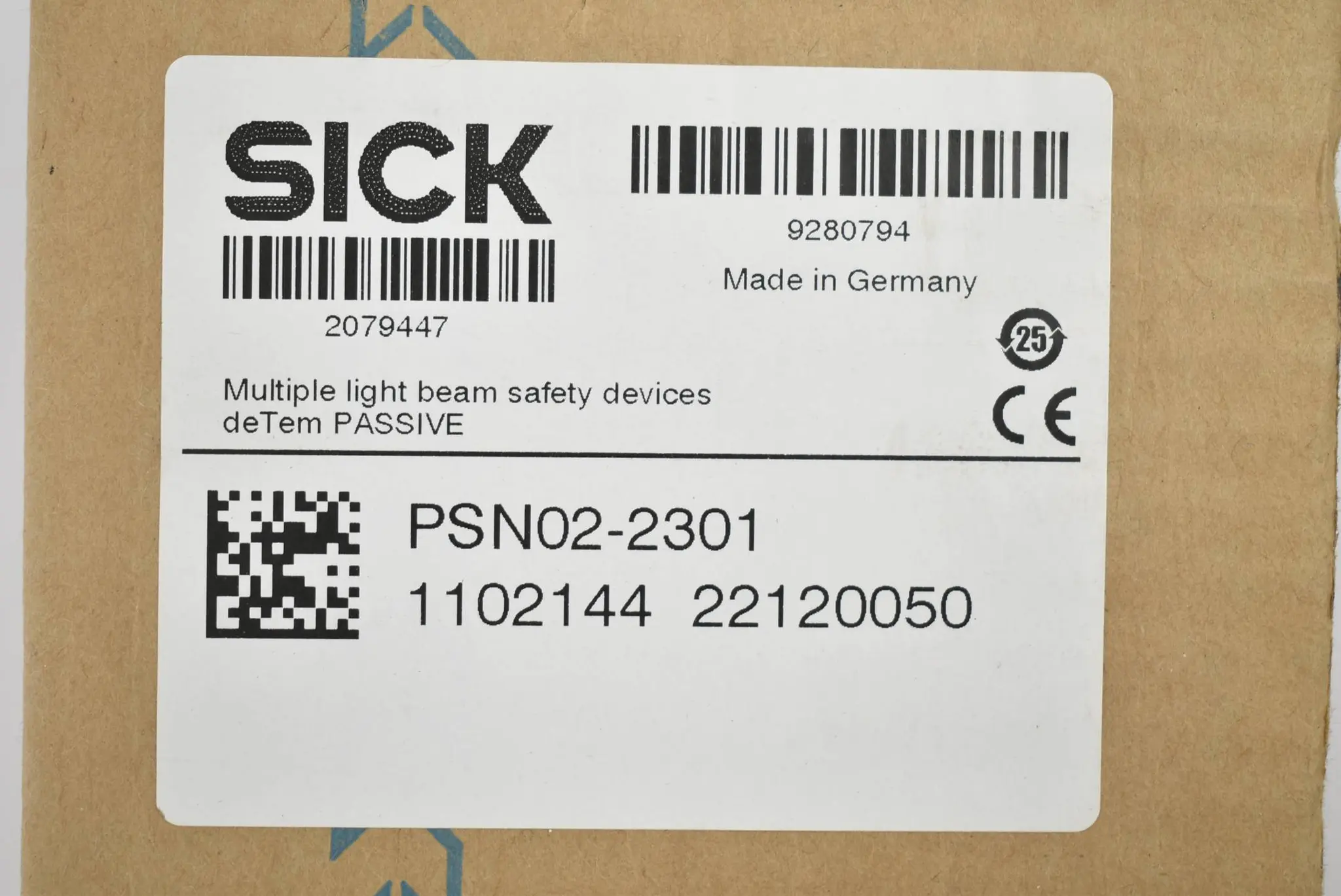 Produktfoto 1 von Sick Sicherheitslichtschranken PSN02-2301 ( 1102144 )