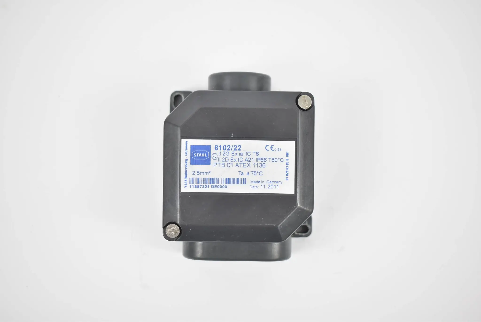 Produktfoto 1 von Stahl Abzweigdose 8102/22 ( 2,5mm² )