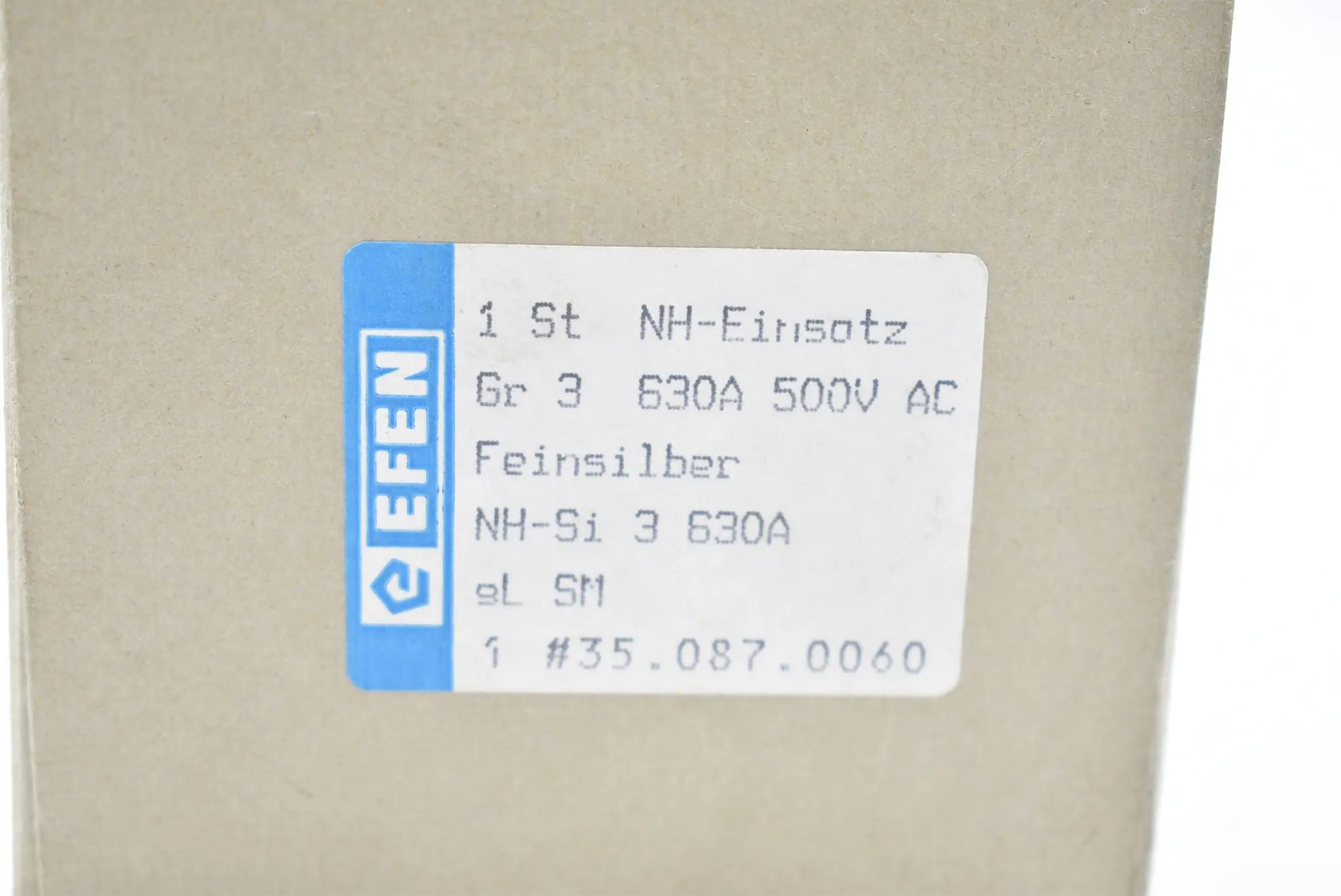 Produktfoto 1 von Efen NH-Sicherungseinsatz NH-Si 3 630A Gr3 AC 500V  35.087.0060