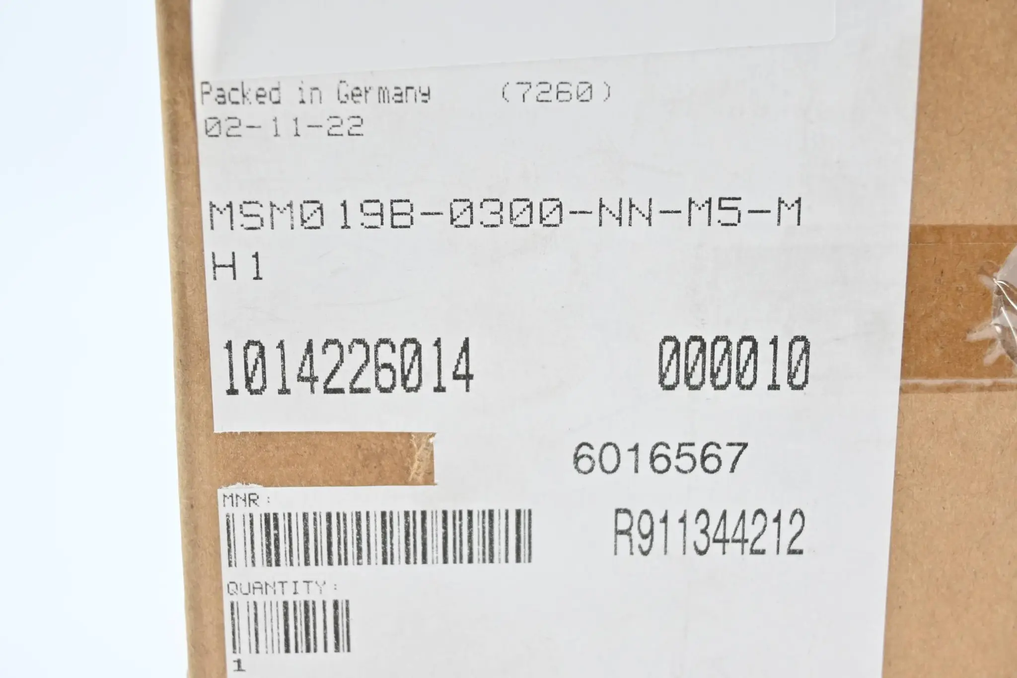 Produktfoto 1 von Rexroth Servomotor MSM019B-0300-NN-M5-MH1 ( R911344212 )