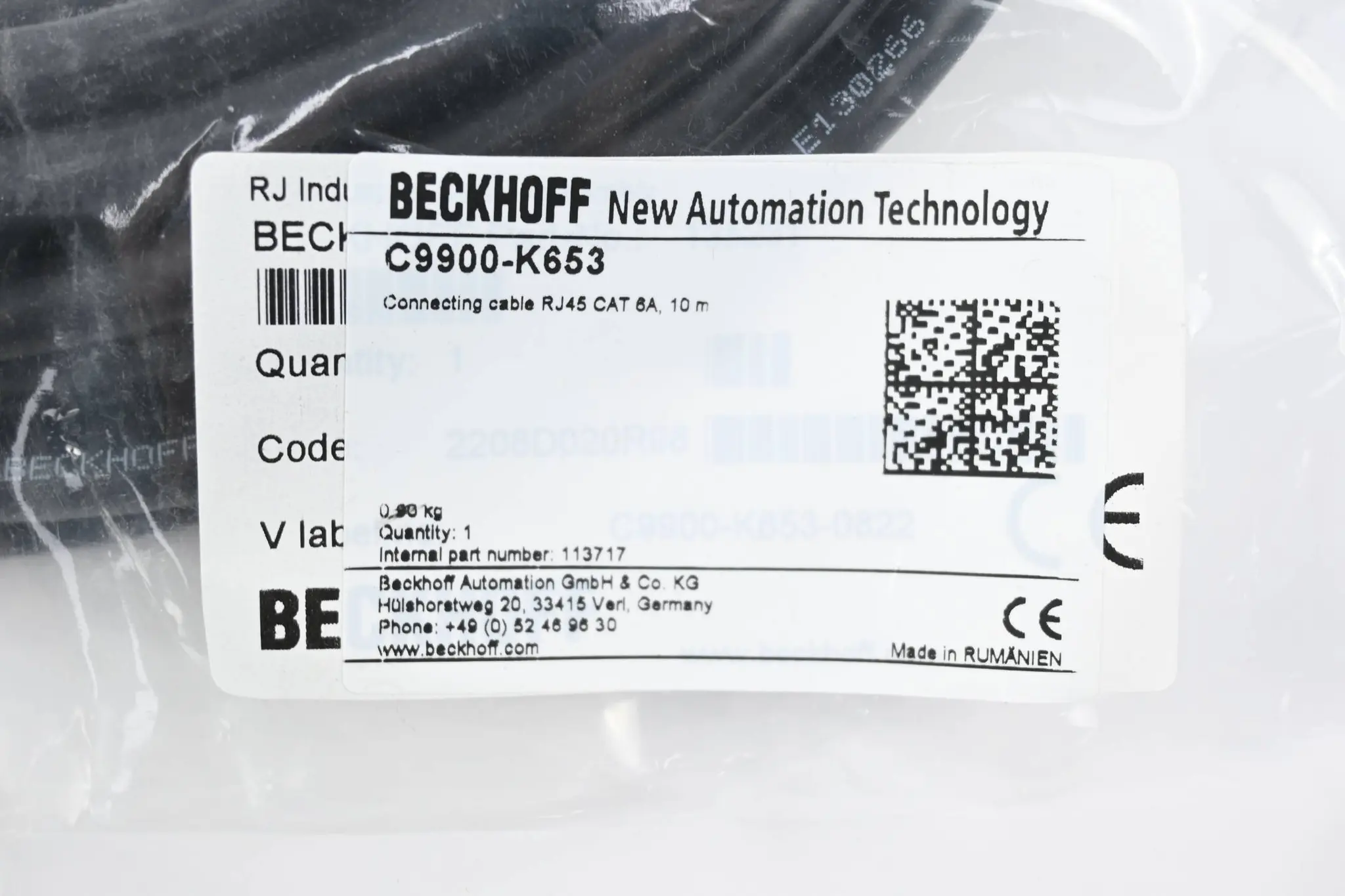 Produktfoto 1 von Beckhoff Anschlusskabel C9900-K653 ( 10,0m )