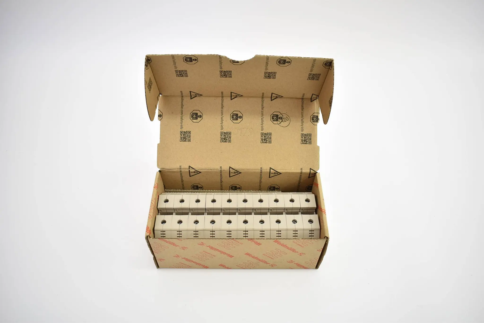 Produktfoto 1 von Weidmüller Durchgangs-Reihenklemme 10 Stück WDU 50N 1820840000
