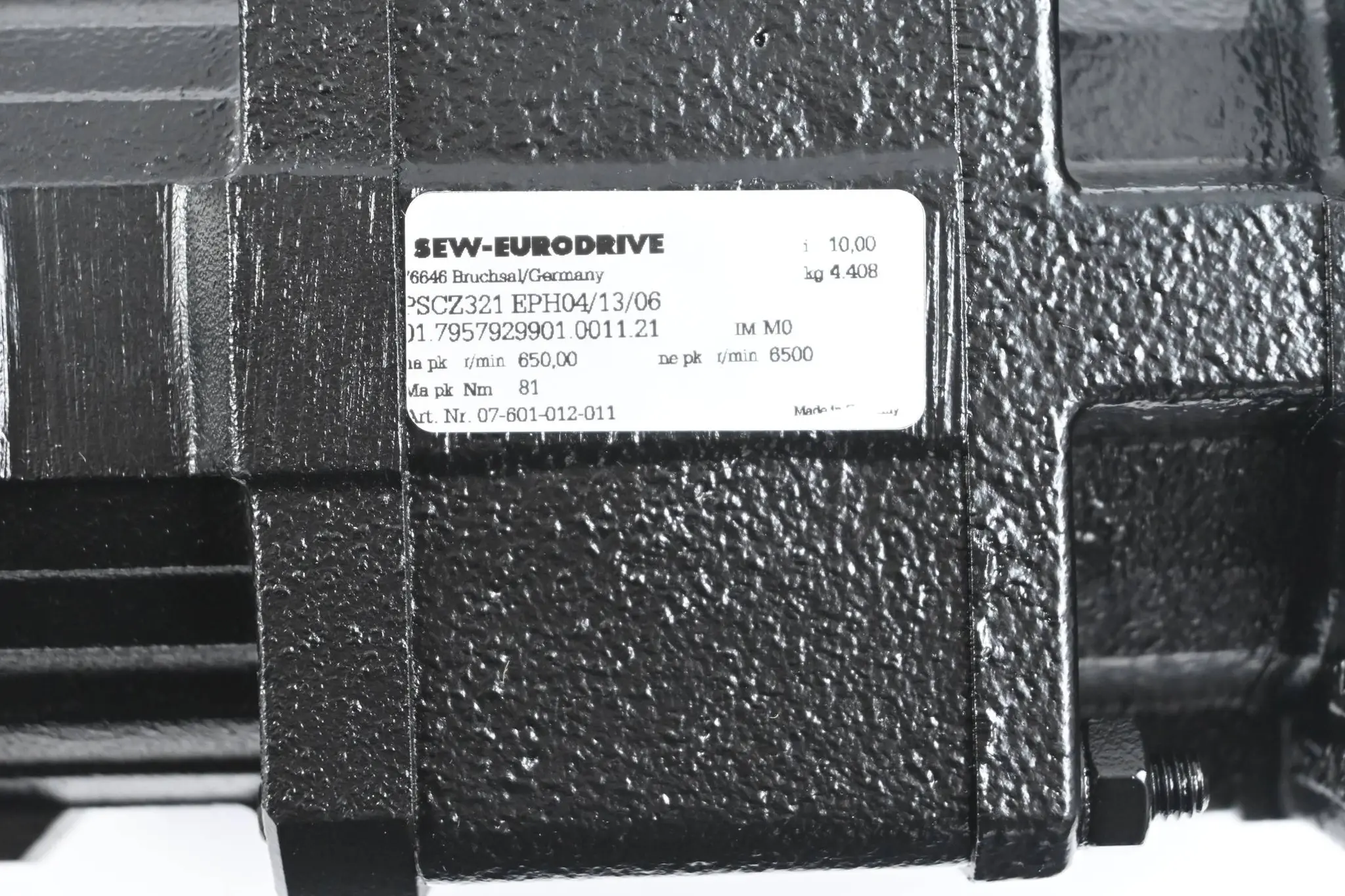 Produktfoto 1 von SEW-Eurodrive Planetengetriebe PSCZ321 EPH04/13/06