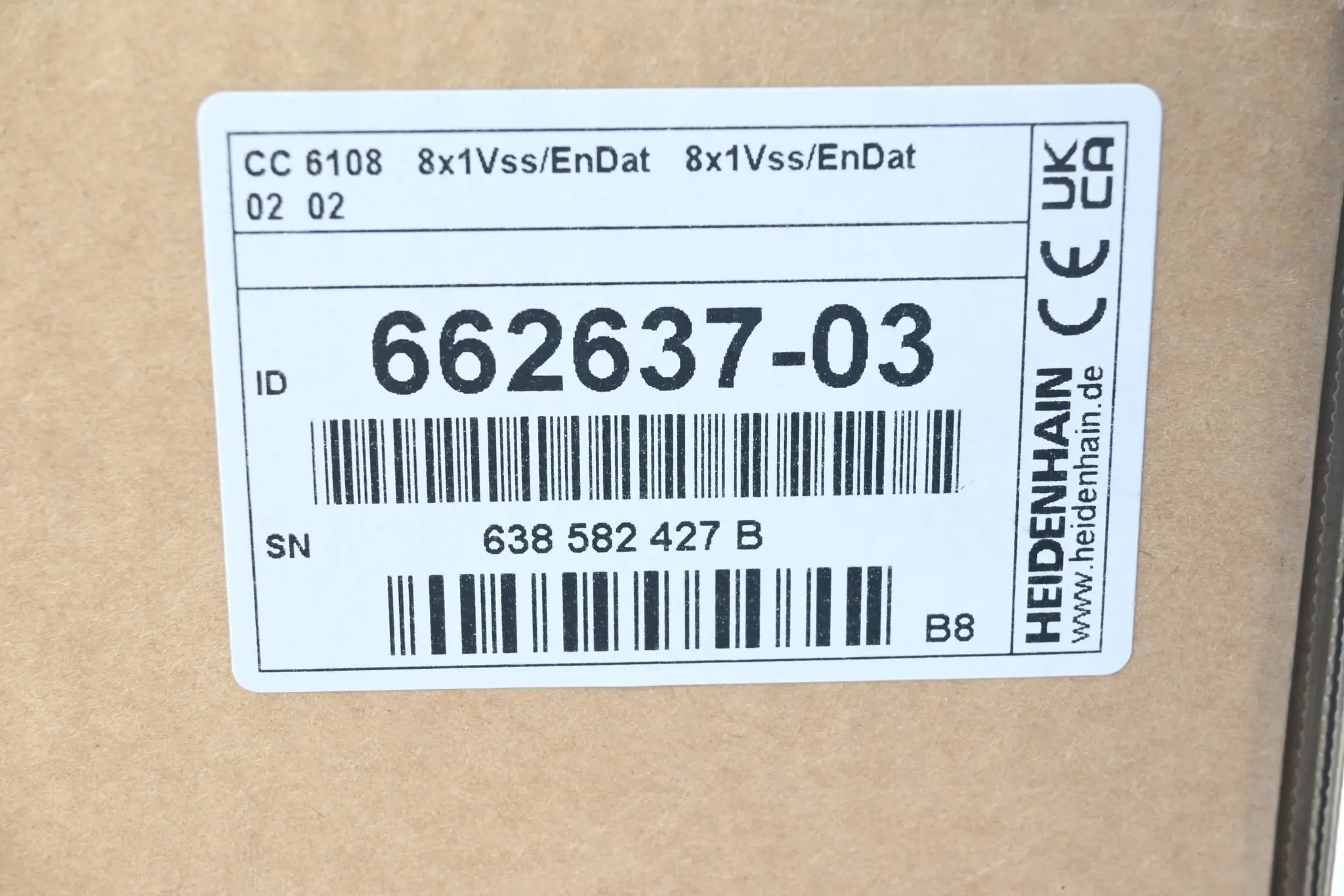 Produktfoto 1 von Heidenhain Regeleinheit CC 6108 8x1Vss/EnDat 8x1Vss/EnDat 02 02 ( 662637-03 ) B8