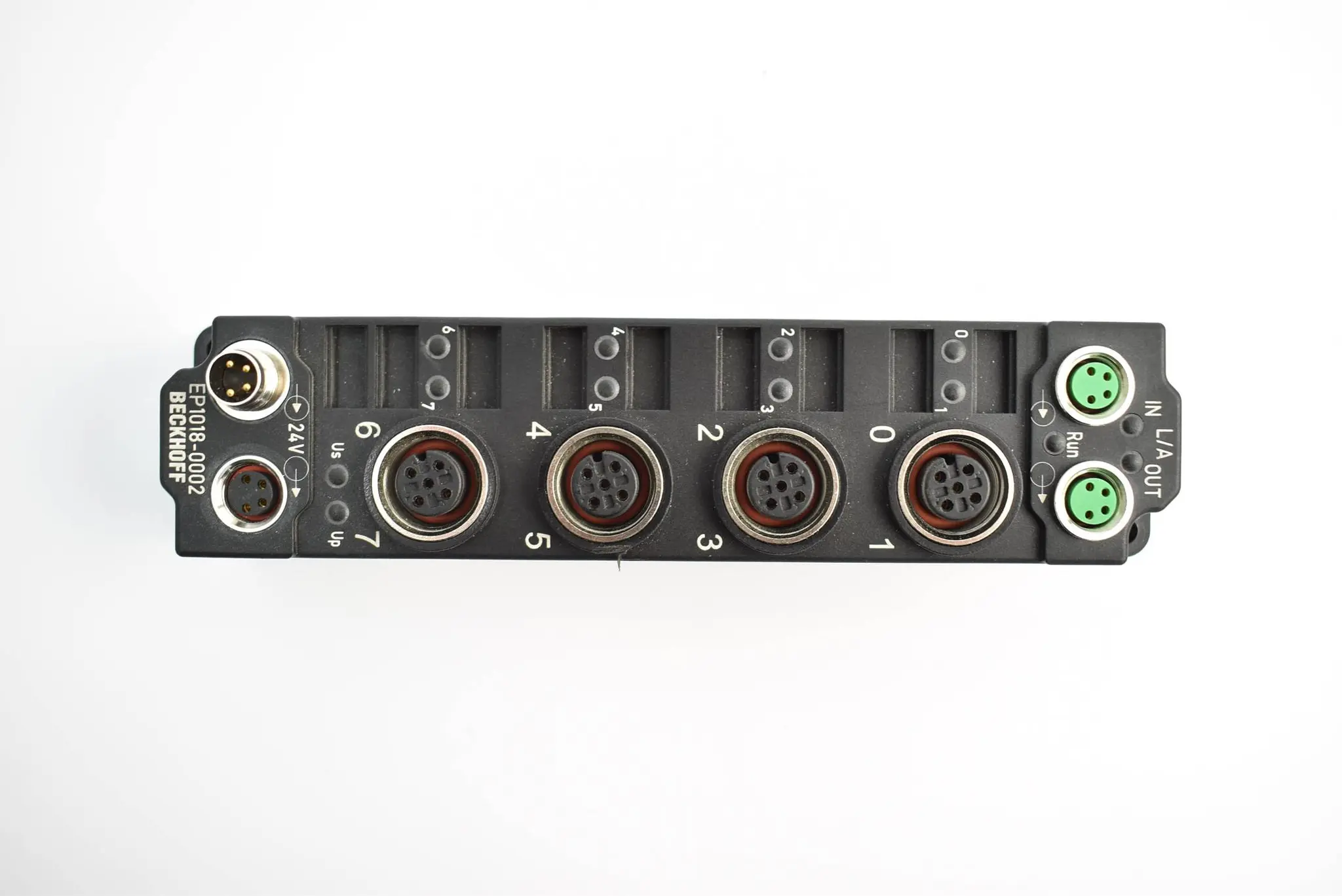 Produktfoto 1 von Beckhoff EtherCat Box 8-Kanal-Digital-Eingang 24VDC M12 EP1018-0002
