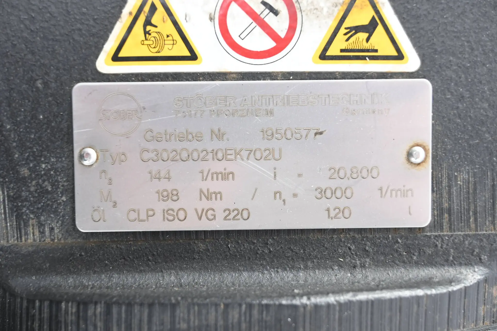 Produktfoto 1 von Stöber Drehstrom-Servomotor EK702UDPA140 inkl. Getriebe C302Q0210EK702U