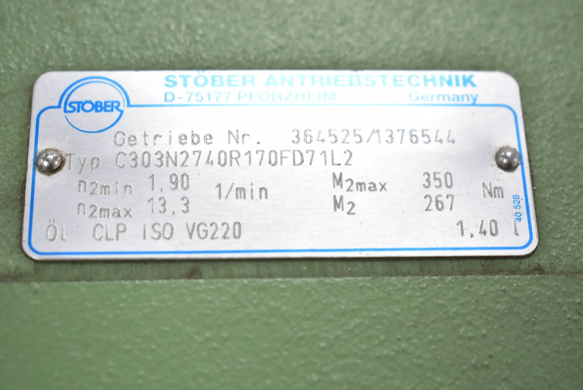 Produktfoto 1 von Dietz / Stöber Antriebstechnik Elektromotor FDR 71B/2 Q ( C303N270R170FD71L2 )