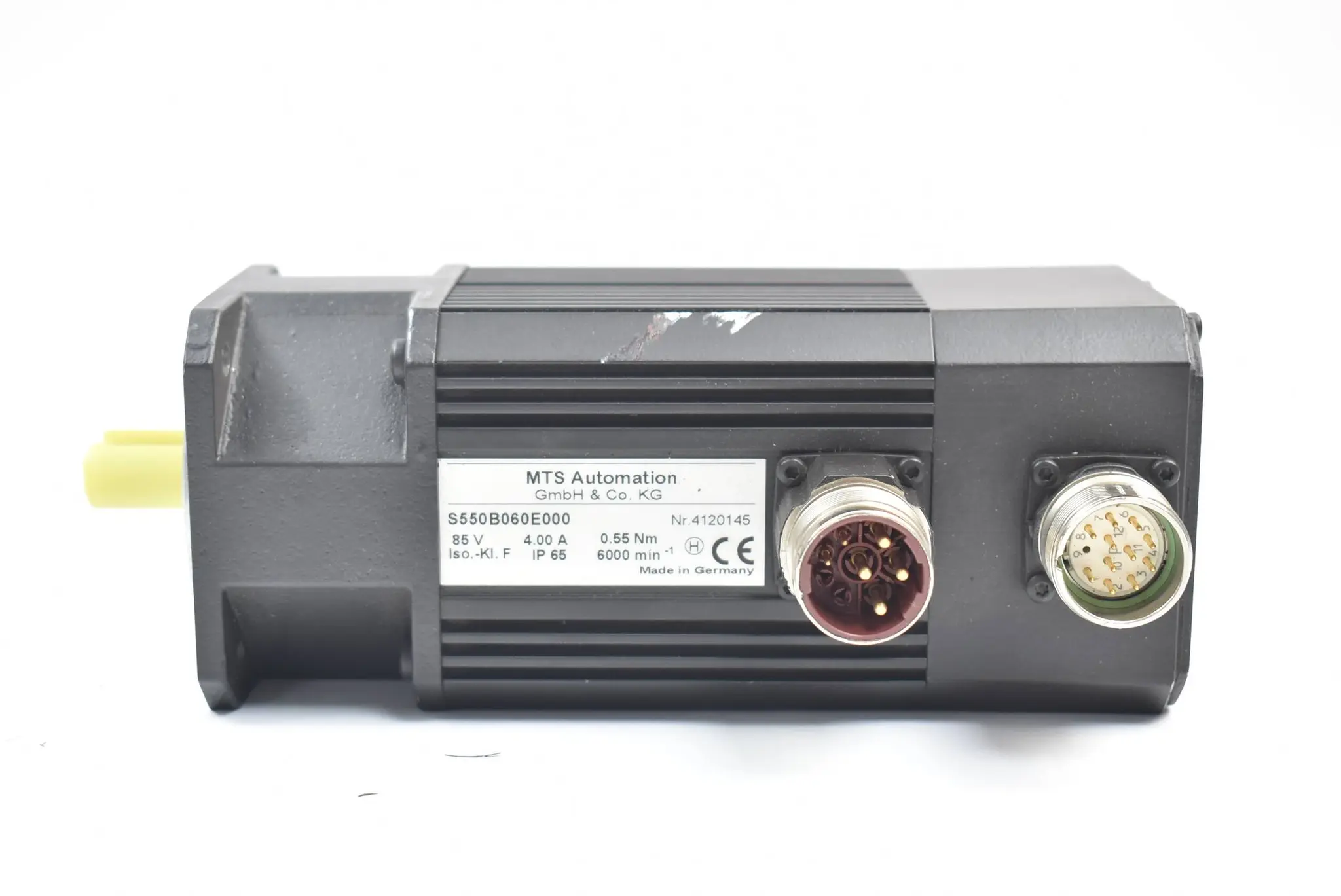 Produktfoto 1 von MTS Automation Servomotor 4,0A 89V 0,55Nm 6000rpm S550B060E000