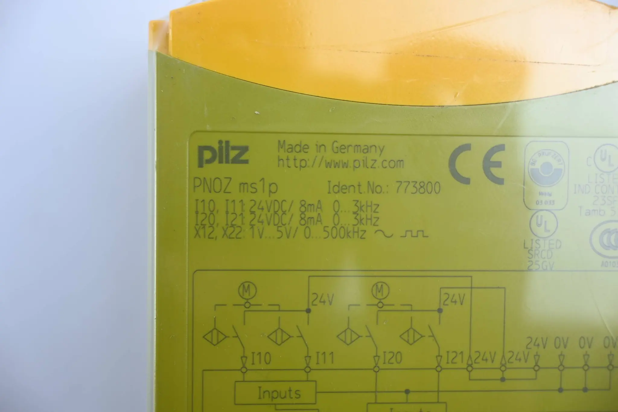 Produktfoto 1 von Pilz Stillstandsüberwachung PNOZ ms1p ( 773800 )