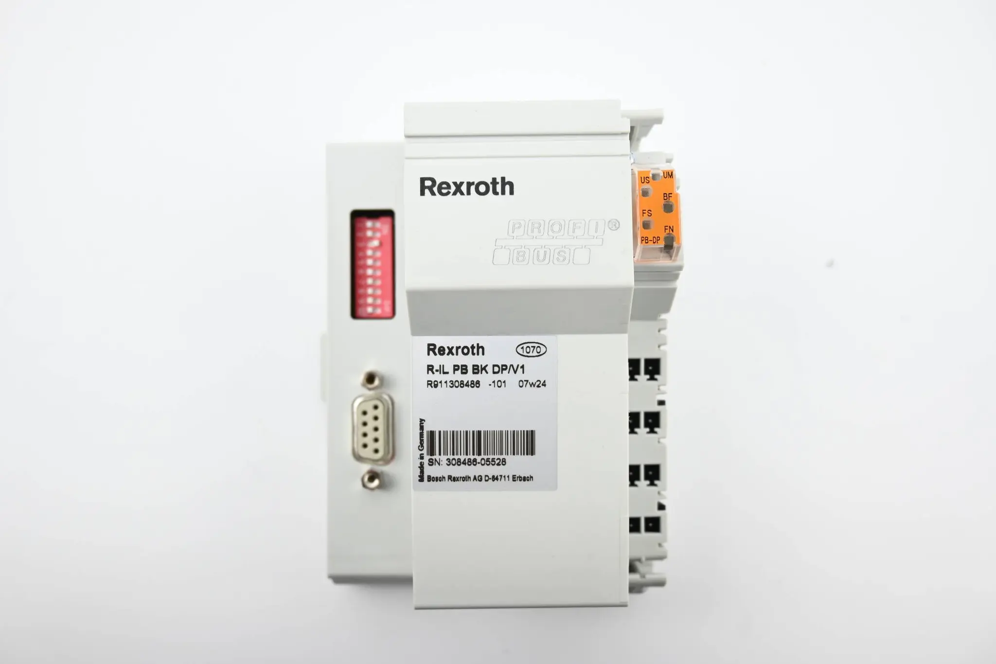 Produktfoto 1 von Rexroth Profi-Bus Inline Bus-Modul R-IL PB BK DP/V1 ( R911308486-101 )