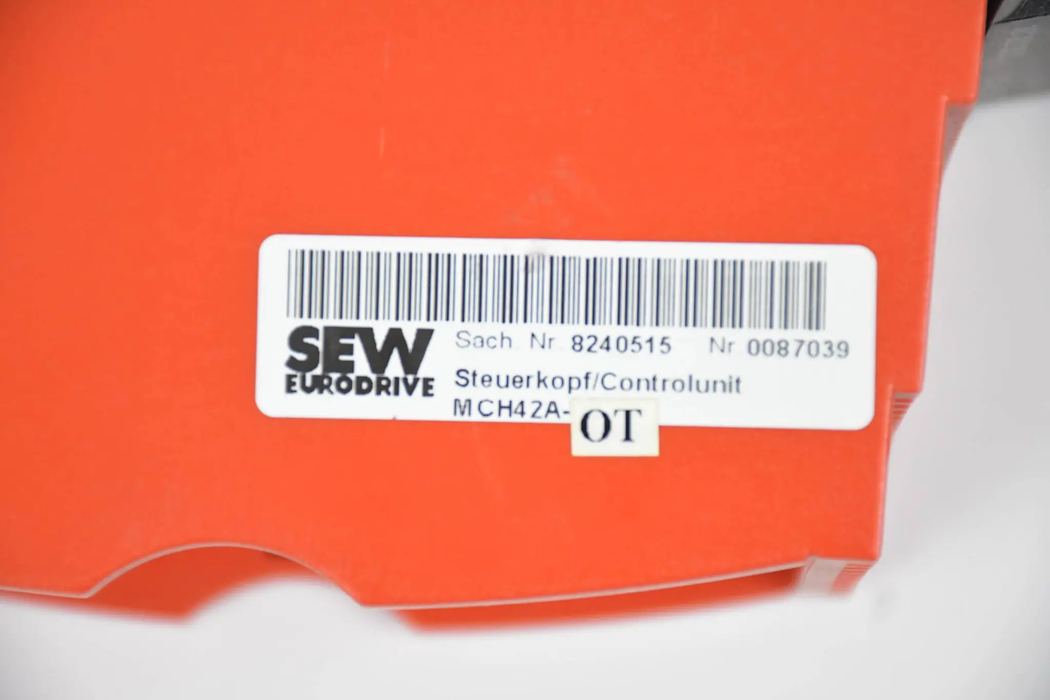 Produktfoto 1 von SEW Eurodrive Steuerkopf MCH42A-0T inkl. LT MDX60A0015-5A3-4-00 inkl. DBG11B-08