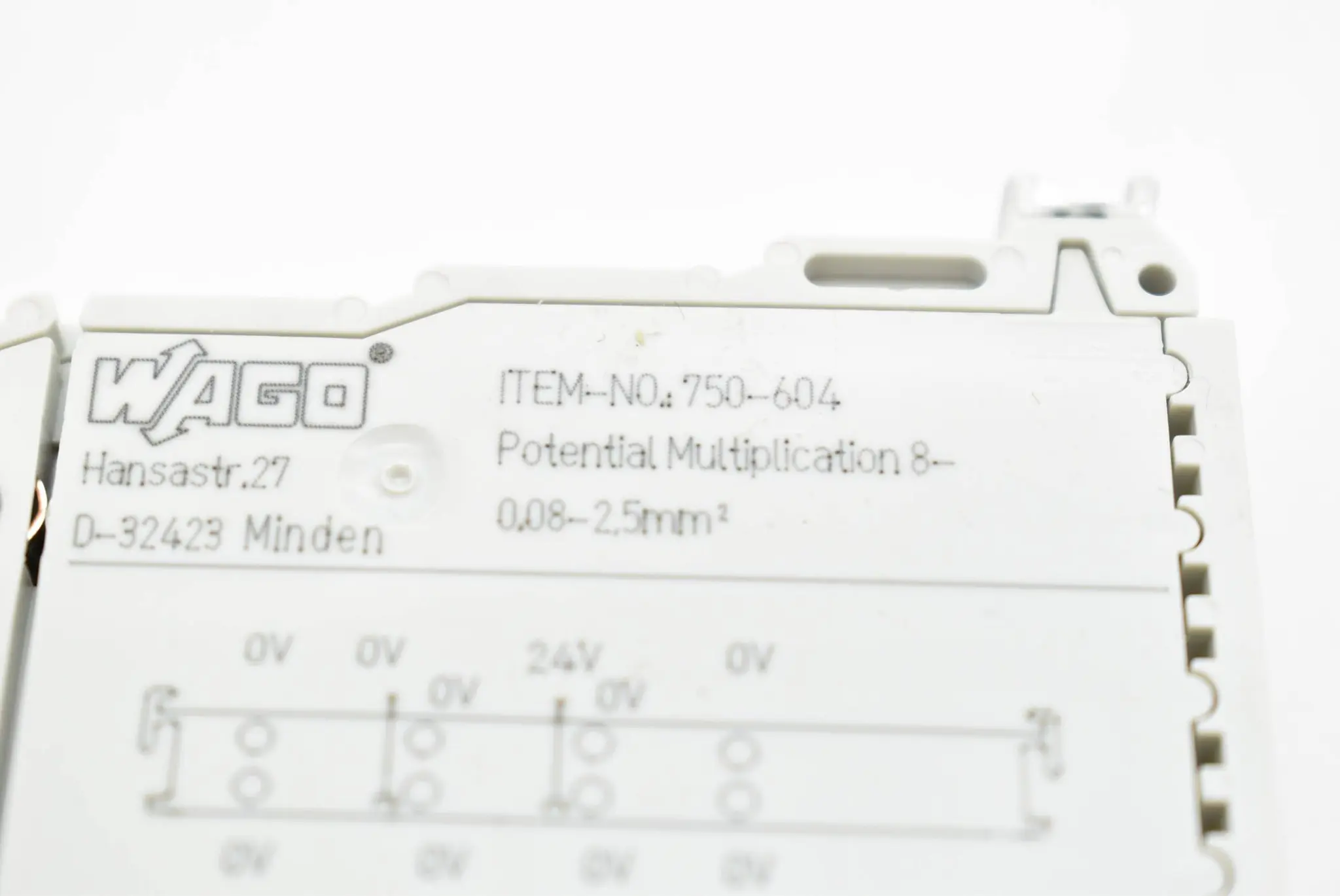 Produktfoto 1 von Wago 750-604 Potential Mulitplication 8-