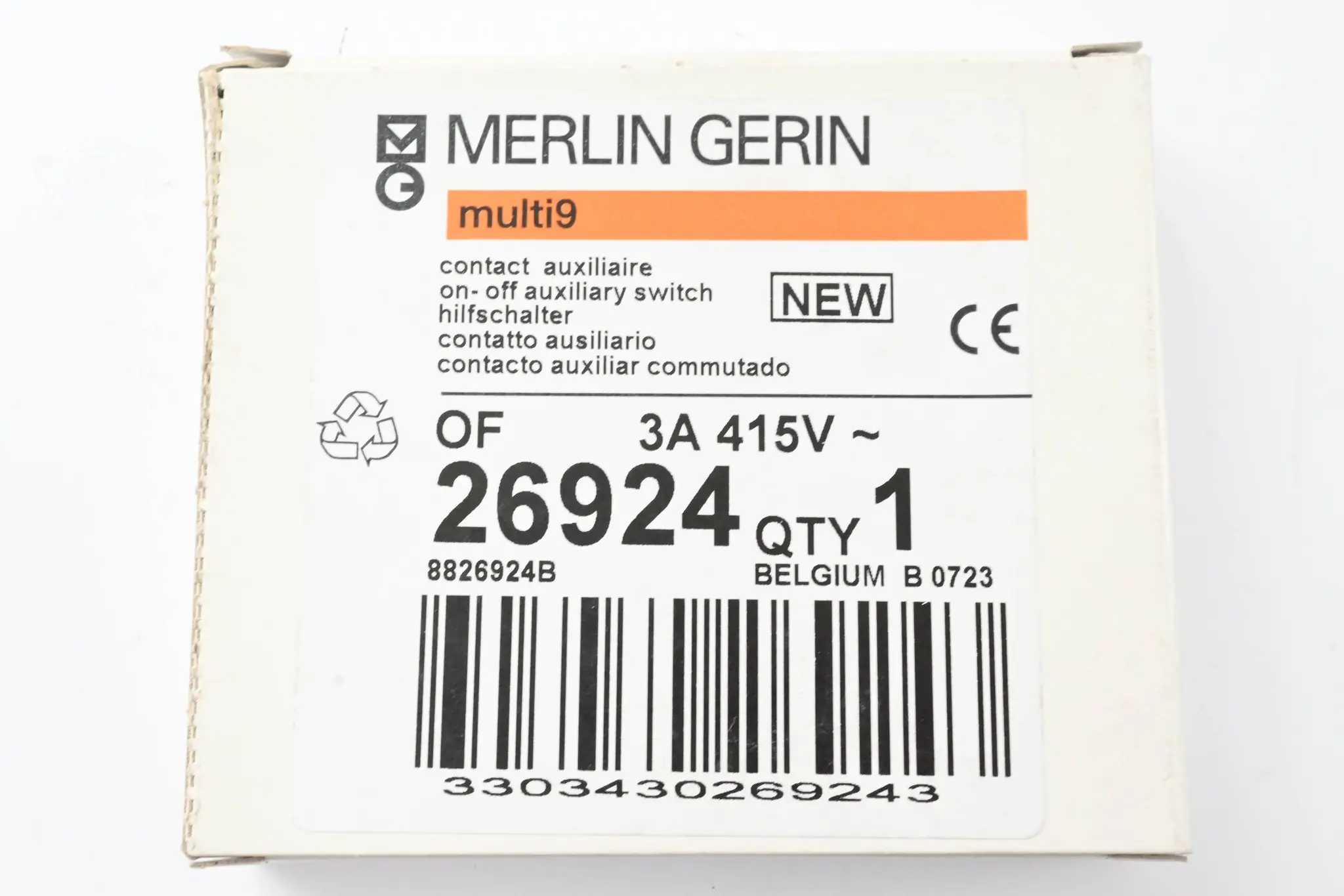 Produktfoto 1 von Merlin Gerin Hilfsschalter 26924 ( 3A / 415V )