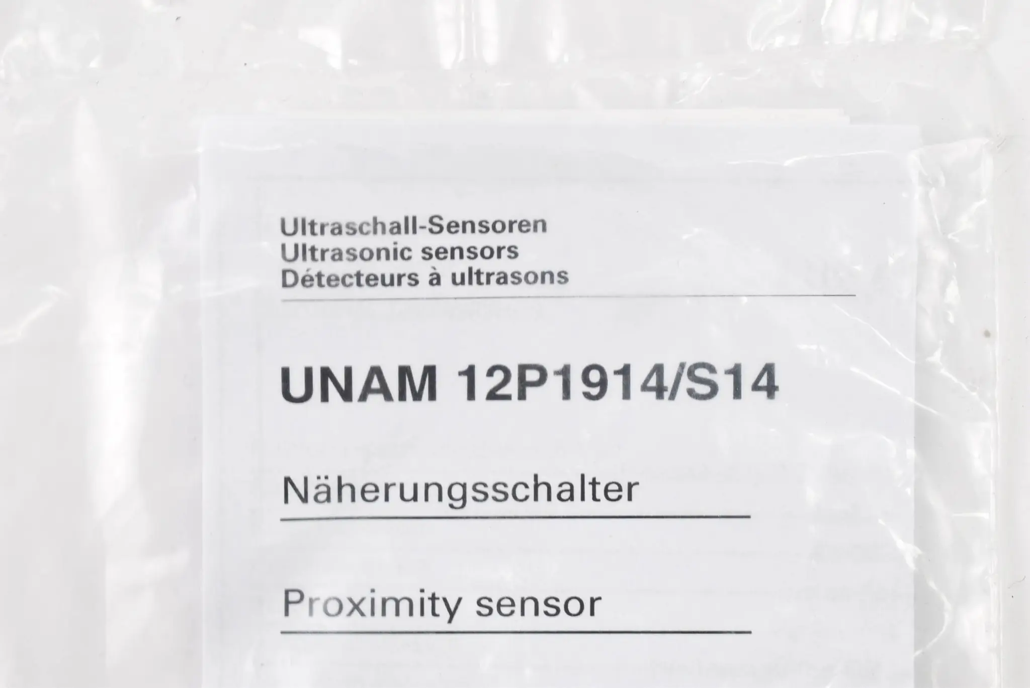 Produktfoto 1 von Baumer Ultraschall Sensor Näherungsschalter UNAM 12P1914/S14 ( UNAM12P1914/S14 )